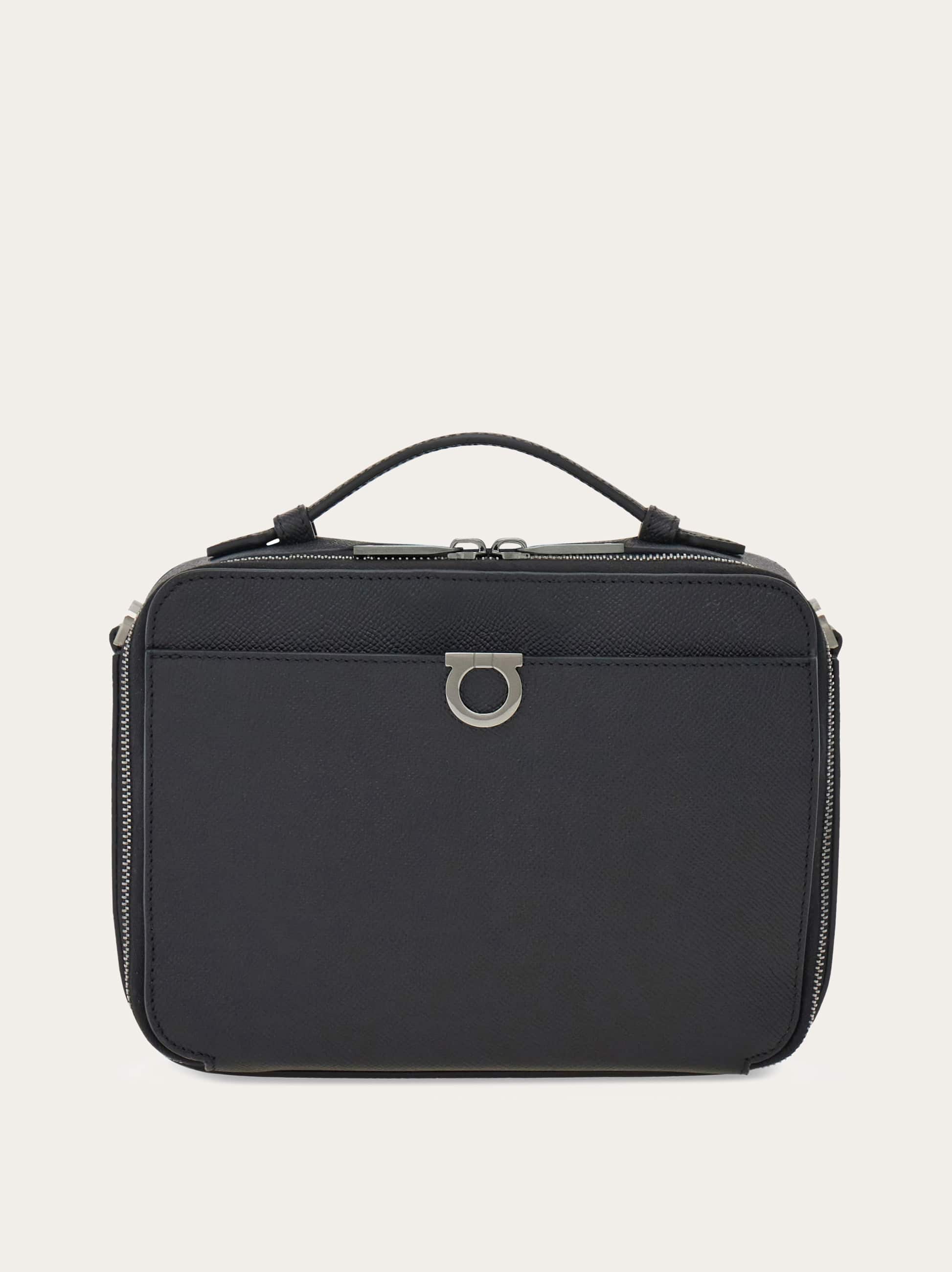 Ferragamo Uomo Borsa a tracolla Gancini Nero