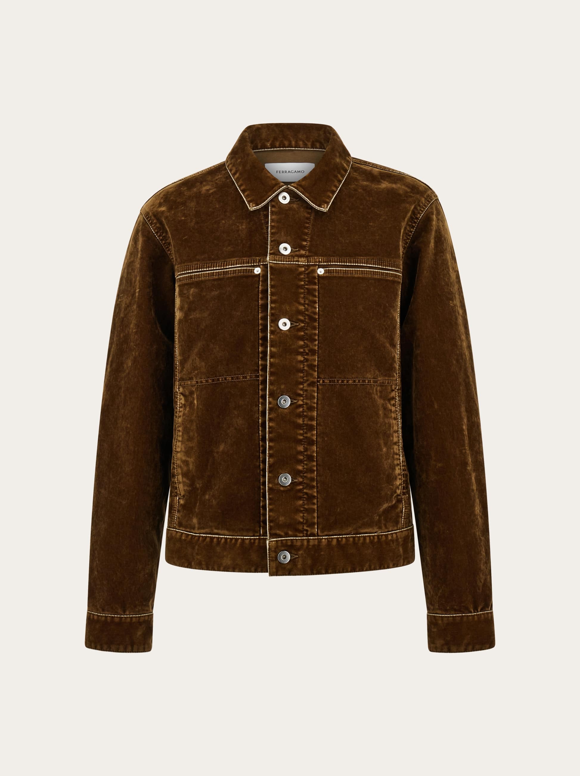 Ferragamo Men Utility blouson Brown
