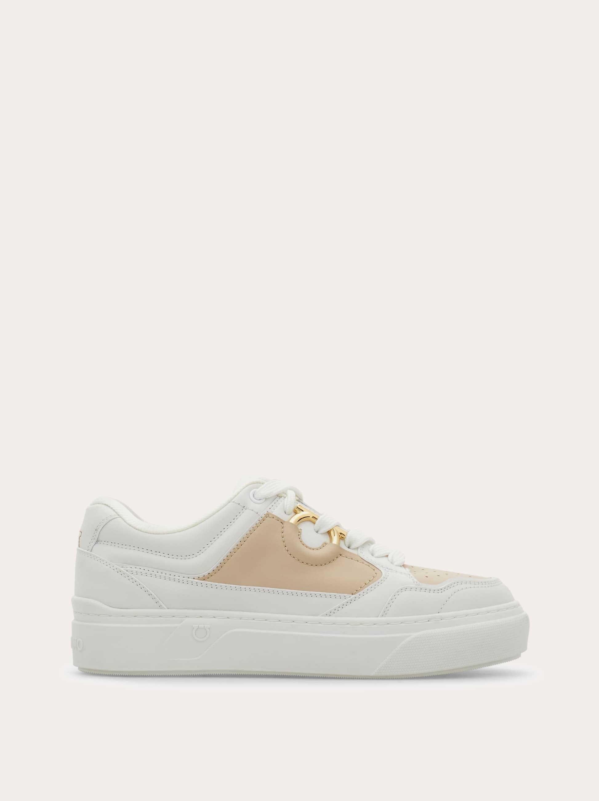 Ferragamo Women Gancini sneaker White Size 5