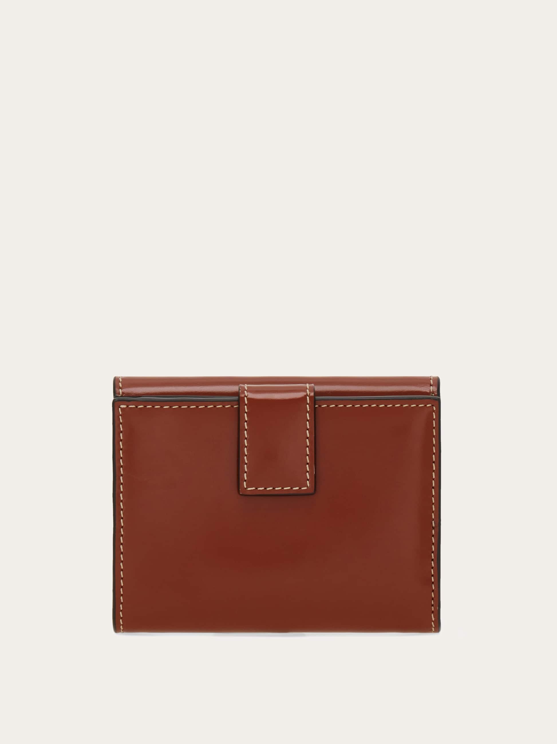  Ferragamo Damen Gancini Portemonnaie Braun 