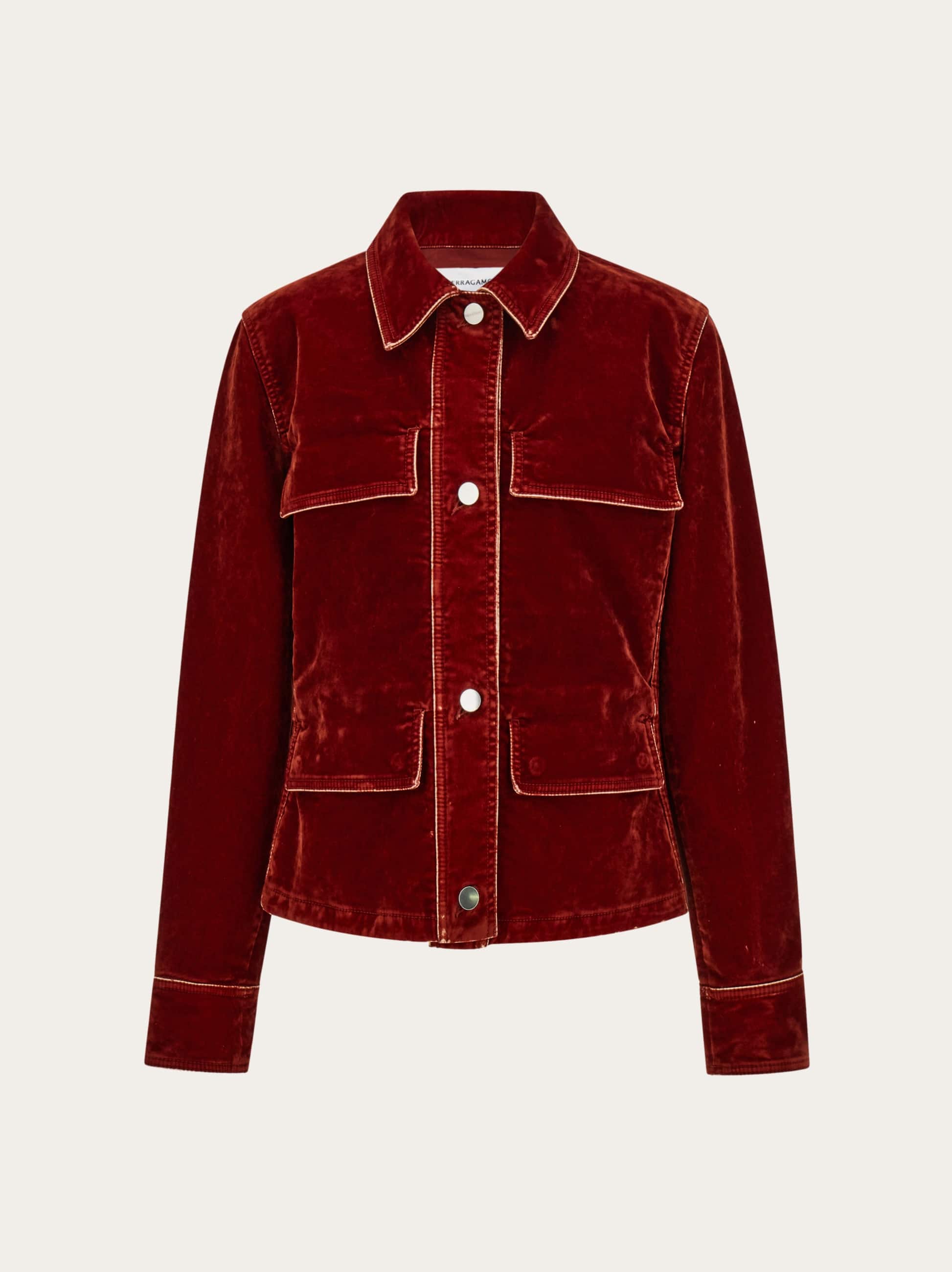 Ferragamo Women Workwear inspired jacket Red