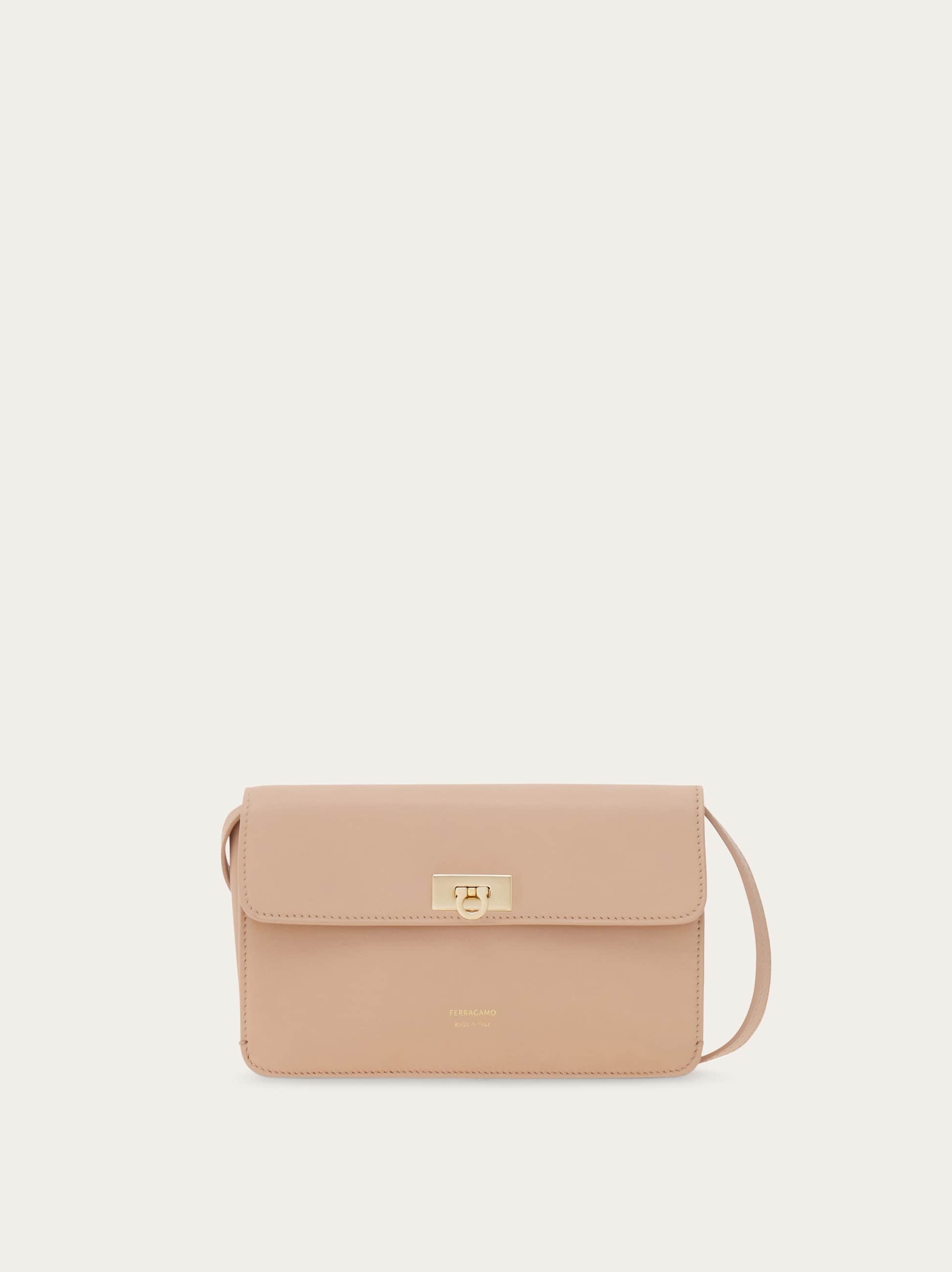 Ferragamo Donna Minibag piatta Gancini Rosa