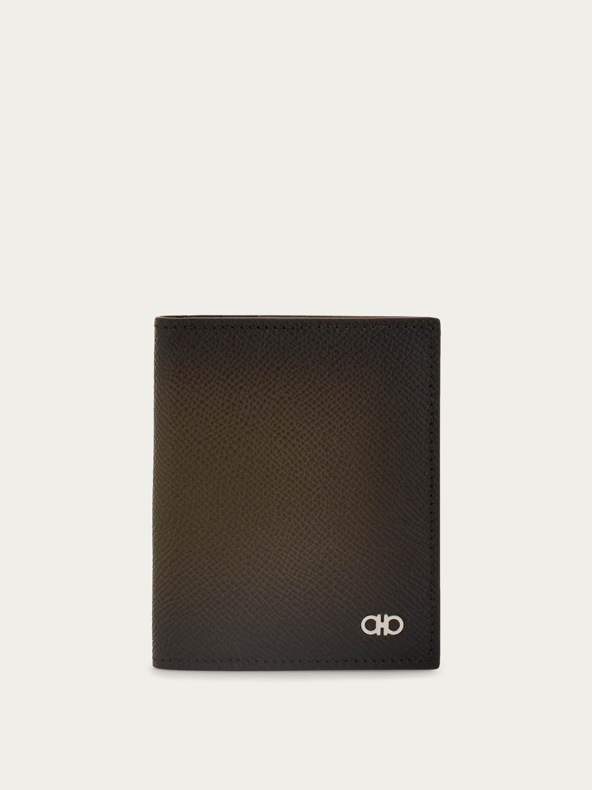 Ferragamo Uomo Porta carte di credito micro Gancini Verde