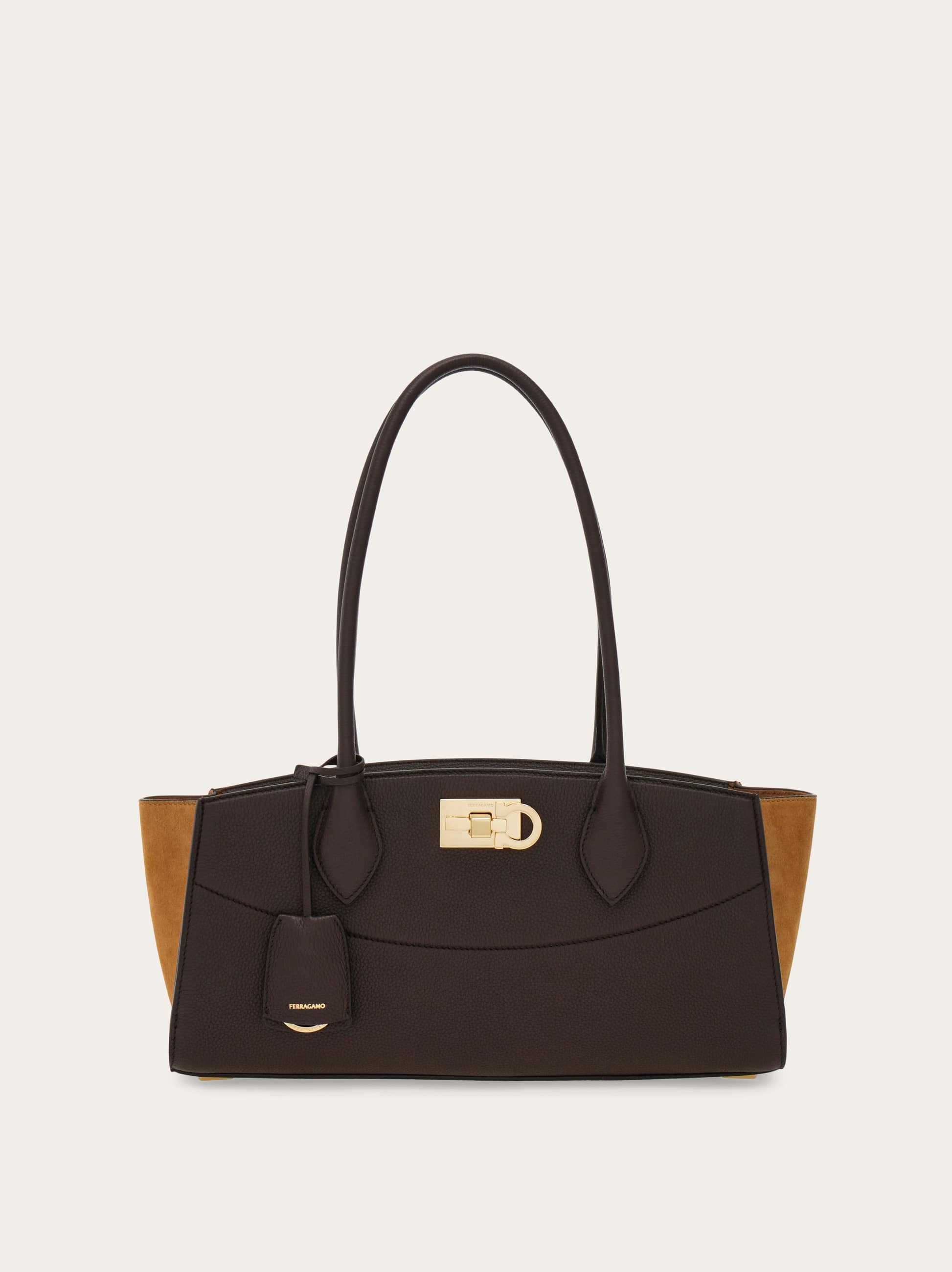 Ferragamo Women New Ferragamo Studio Soft bag East West (M) Brown