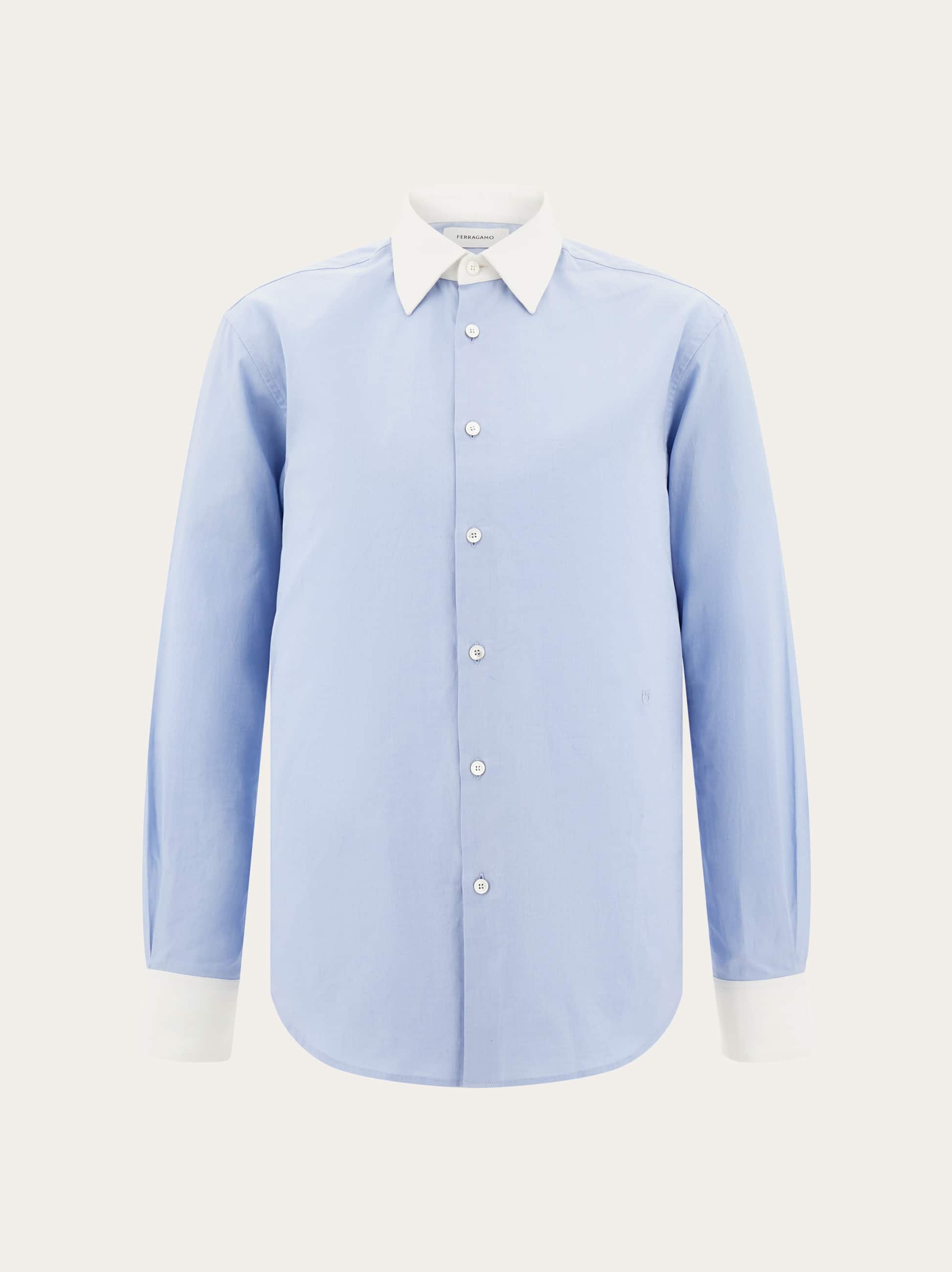 Ferragamo Men Oxford shirt Blue