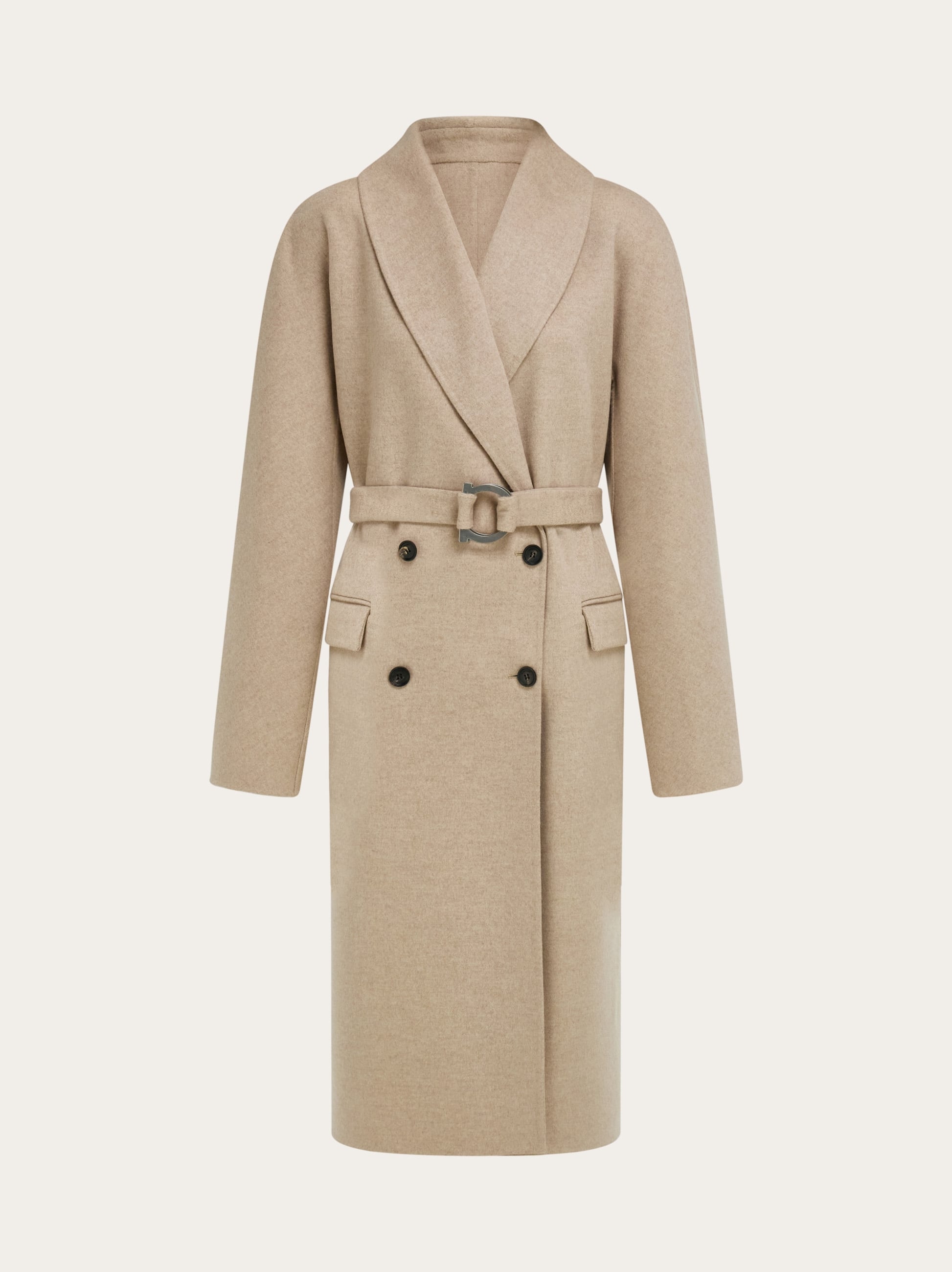 Ferragamo Donna Cappotto doppiopetto Beige