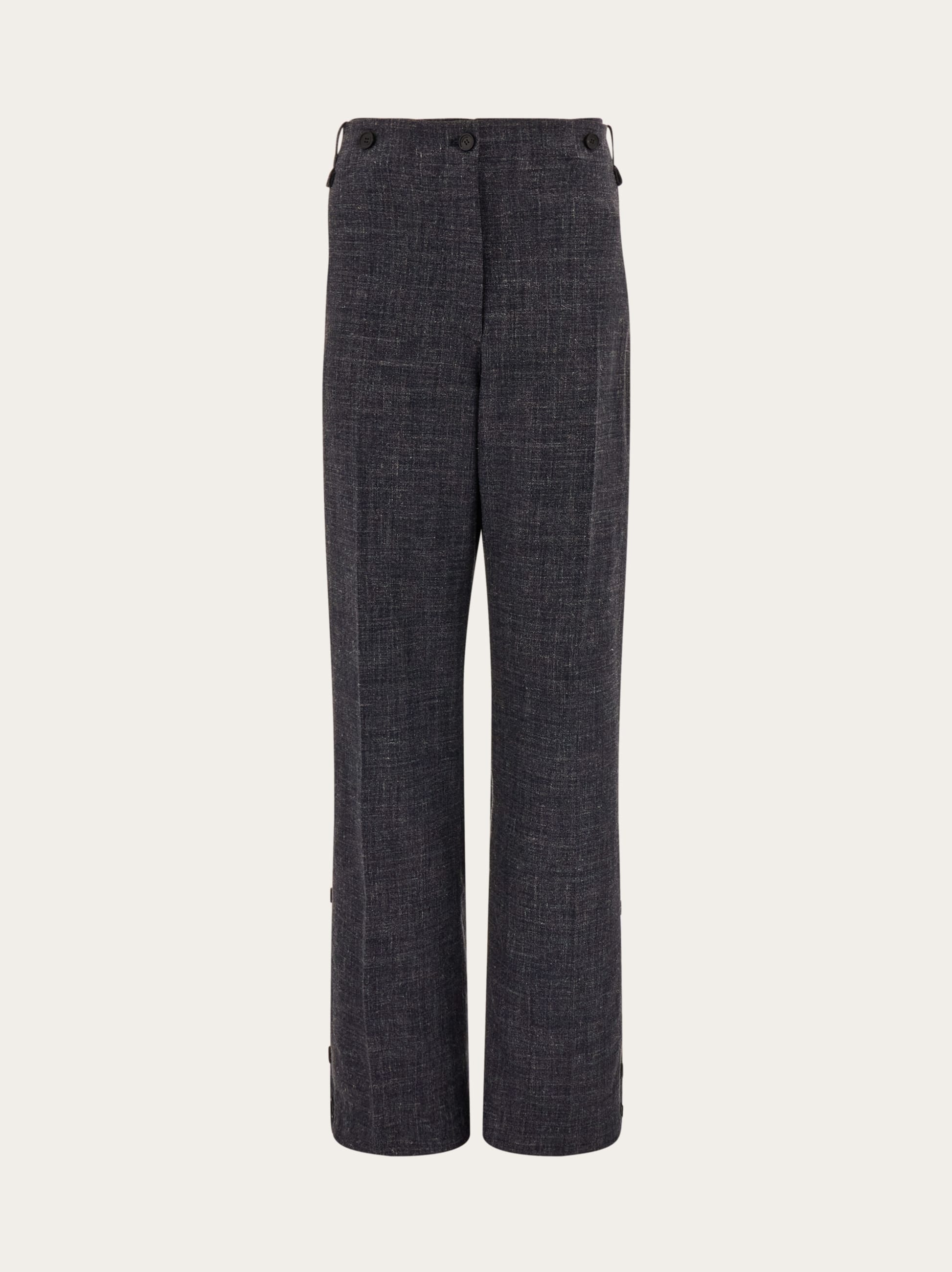 Ferragamo Donna Pantalone con bottoni Blu