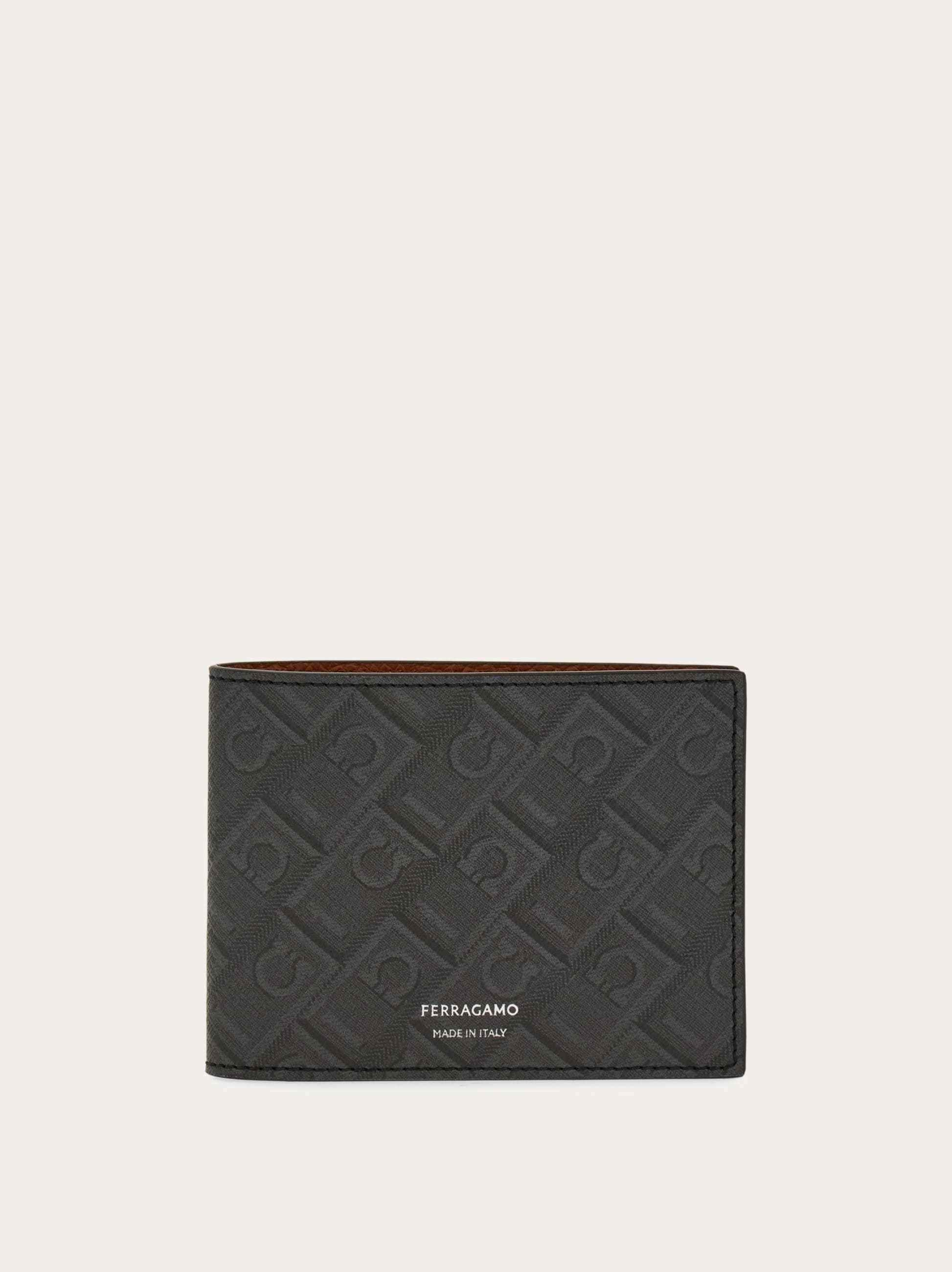 Ferragamo Monogram Wallet In Brown