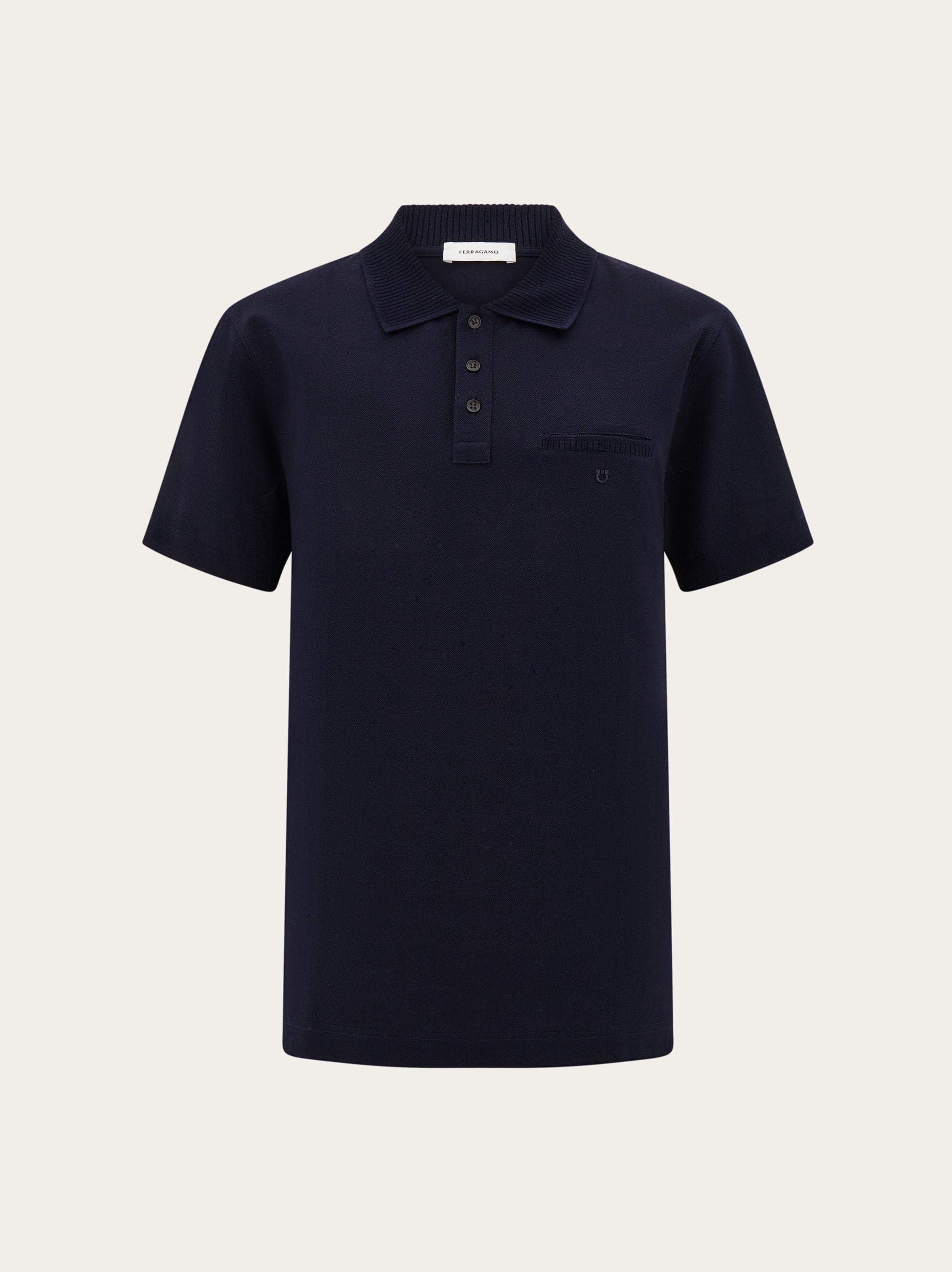 Ferragamo Uomo Polo in cotone Blu