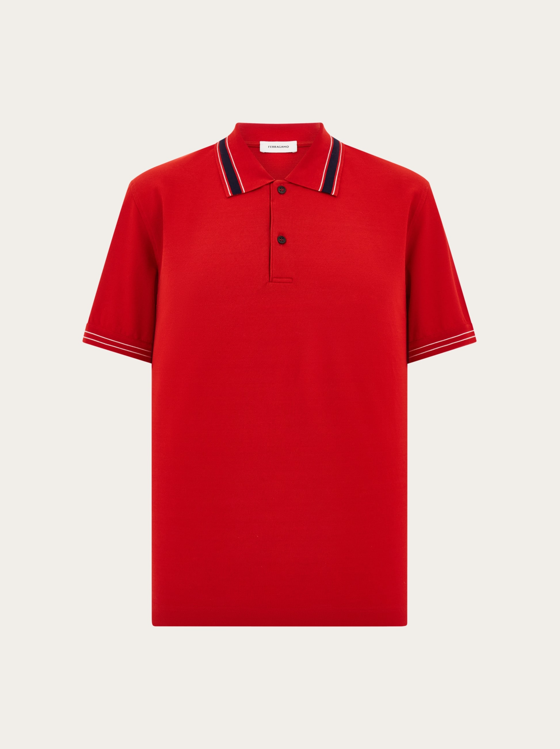 Ferragamo Uomo Polo a manica corta Rosso