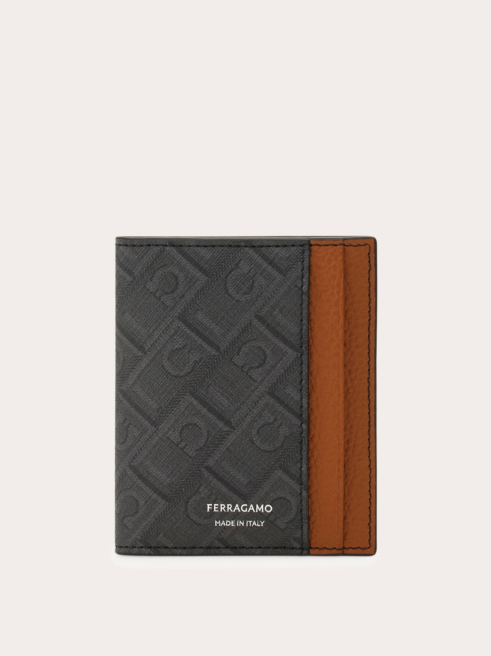 Ferragamo Uomo Porta carte di credito Ferragamo Monogram Marrone
