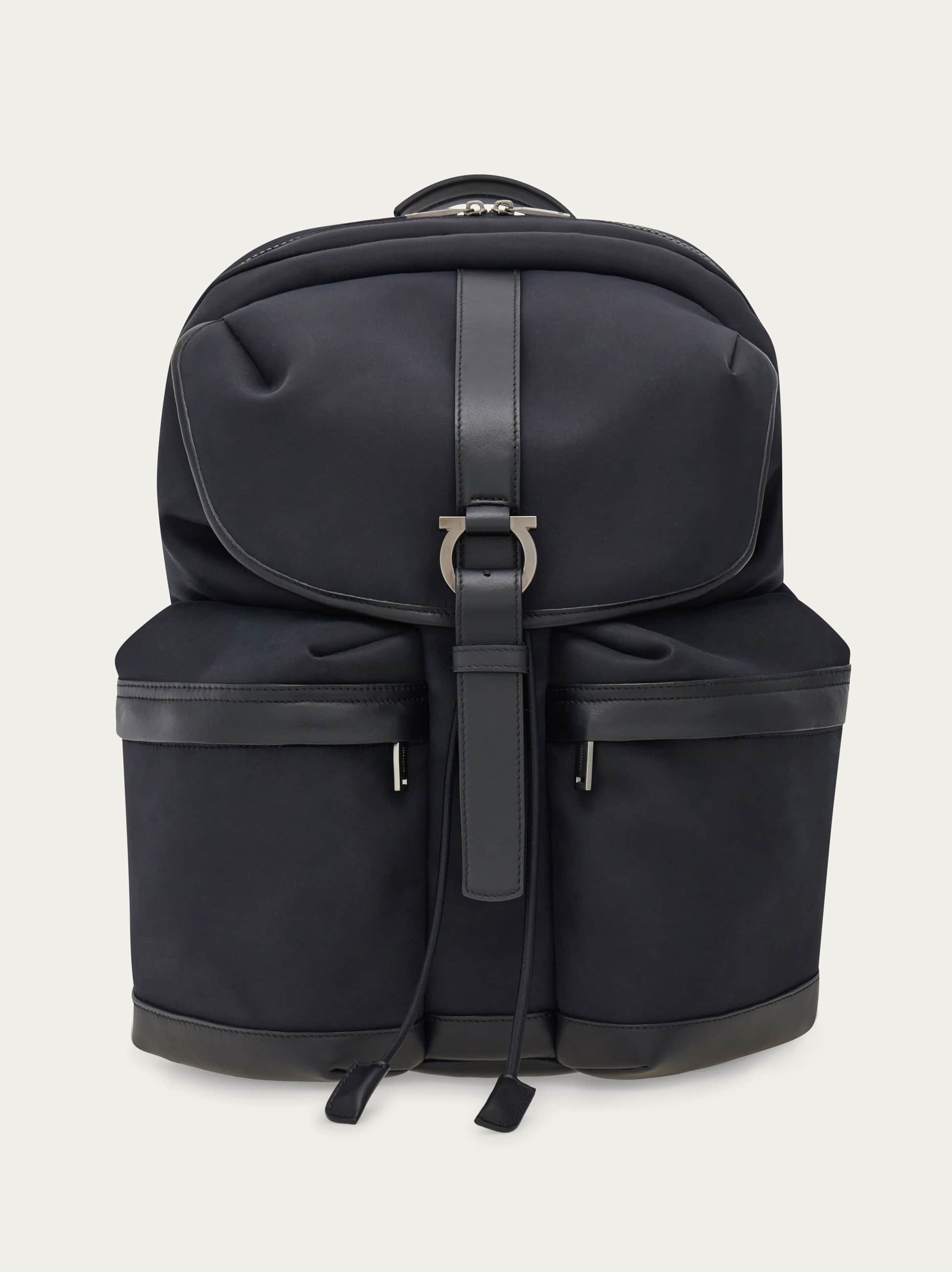 Ferragamo Uomo Zaino in canvas Nero