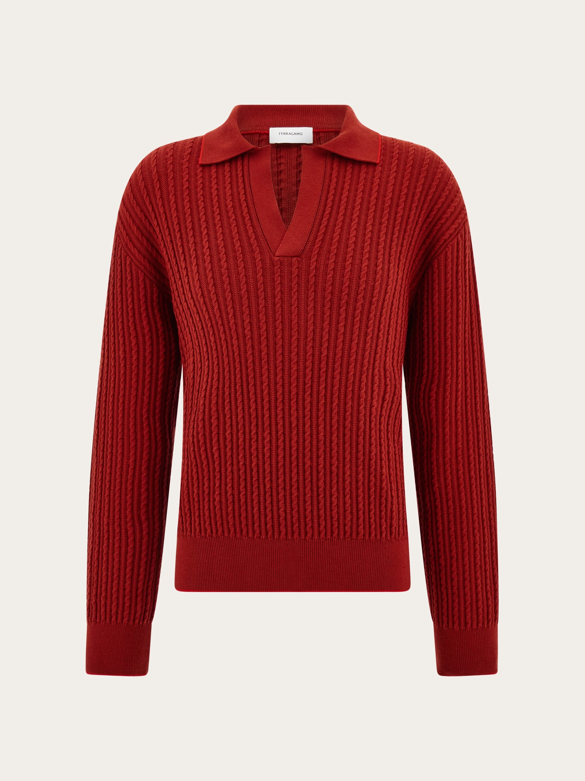 Ferragamo Uomo Maglia a polo Rosso