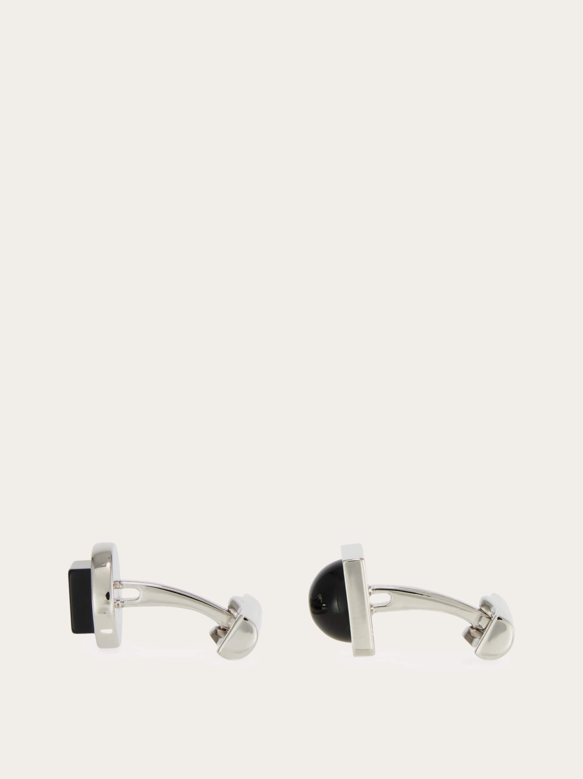  Ferragamo Men Semi Precious Stone Cufflinks Red 