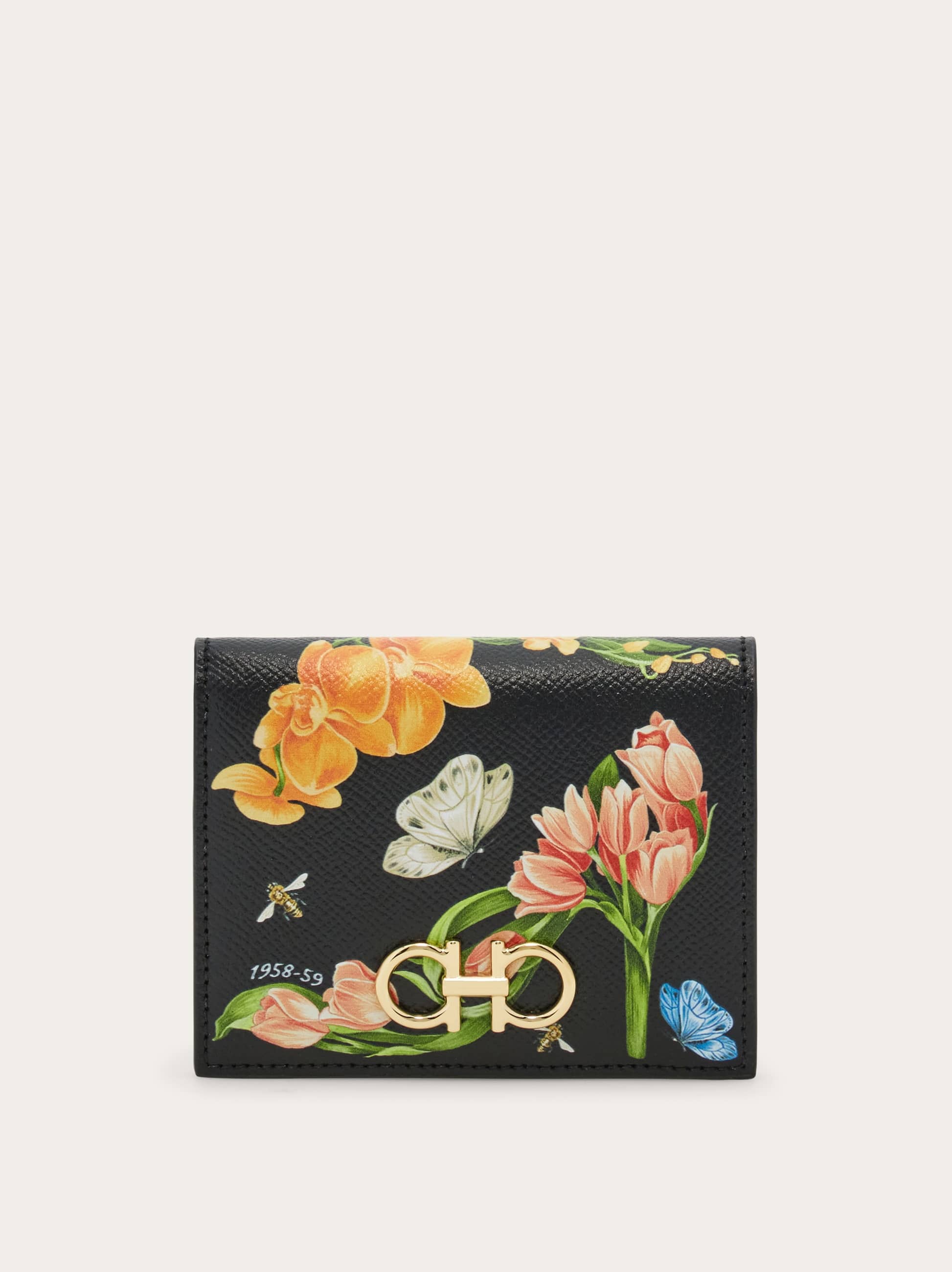 Ferragamo Donna Portafoglio compatto Gancini Multicolore