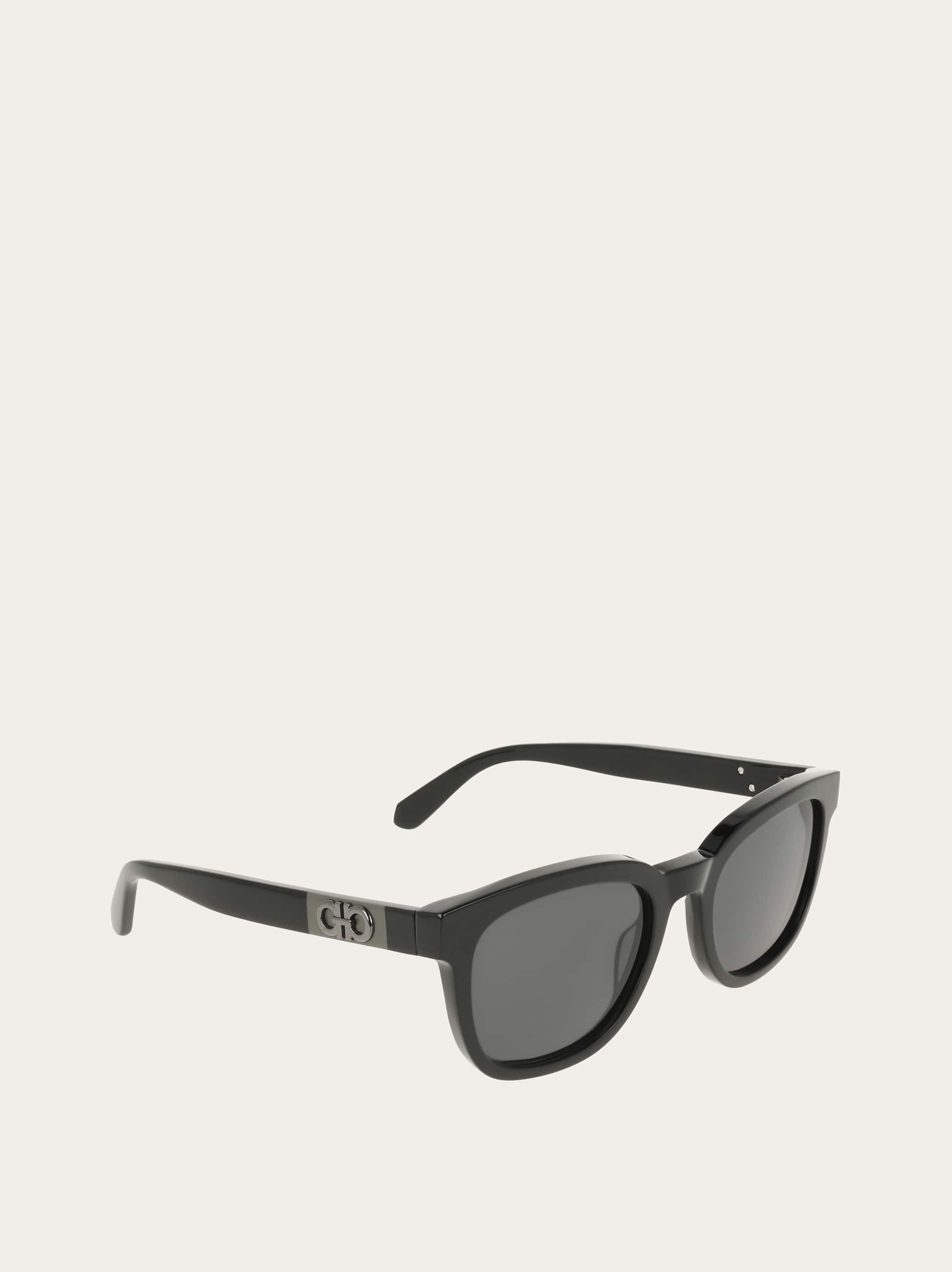  Ferragamo Men Square Frame Sunglasses Black 