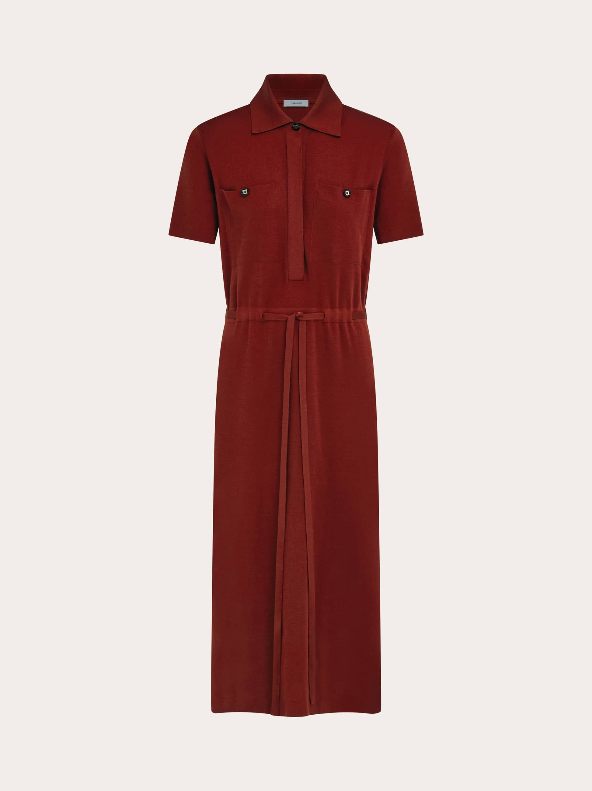 Ferragamo Donna Abito a polo Rosso