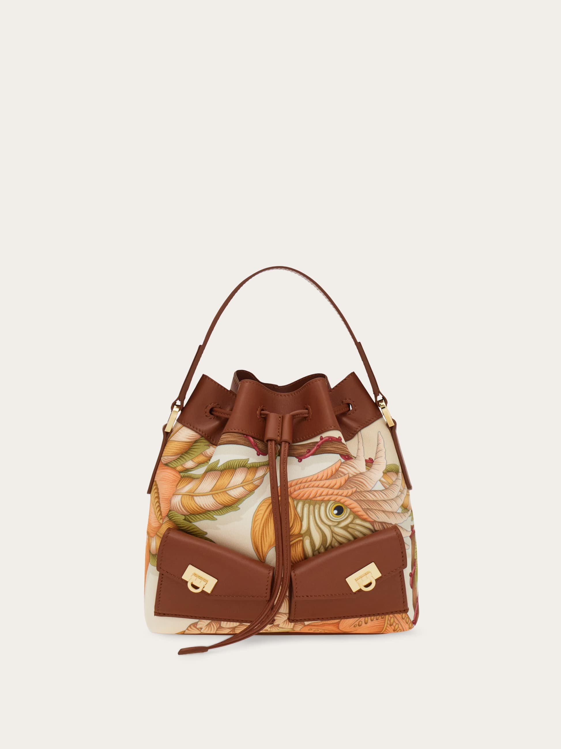 Ferragamo Women Multipocket bucket bag Multicolor
