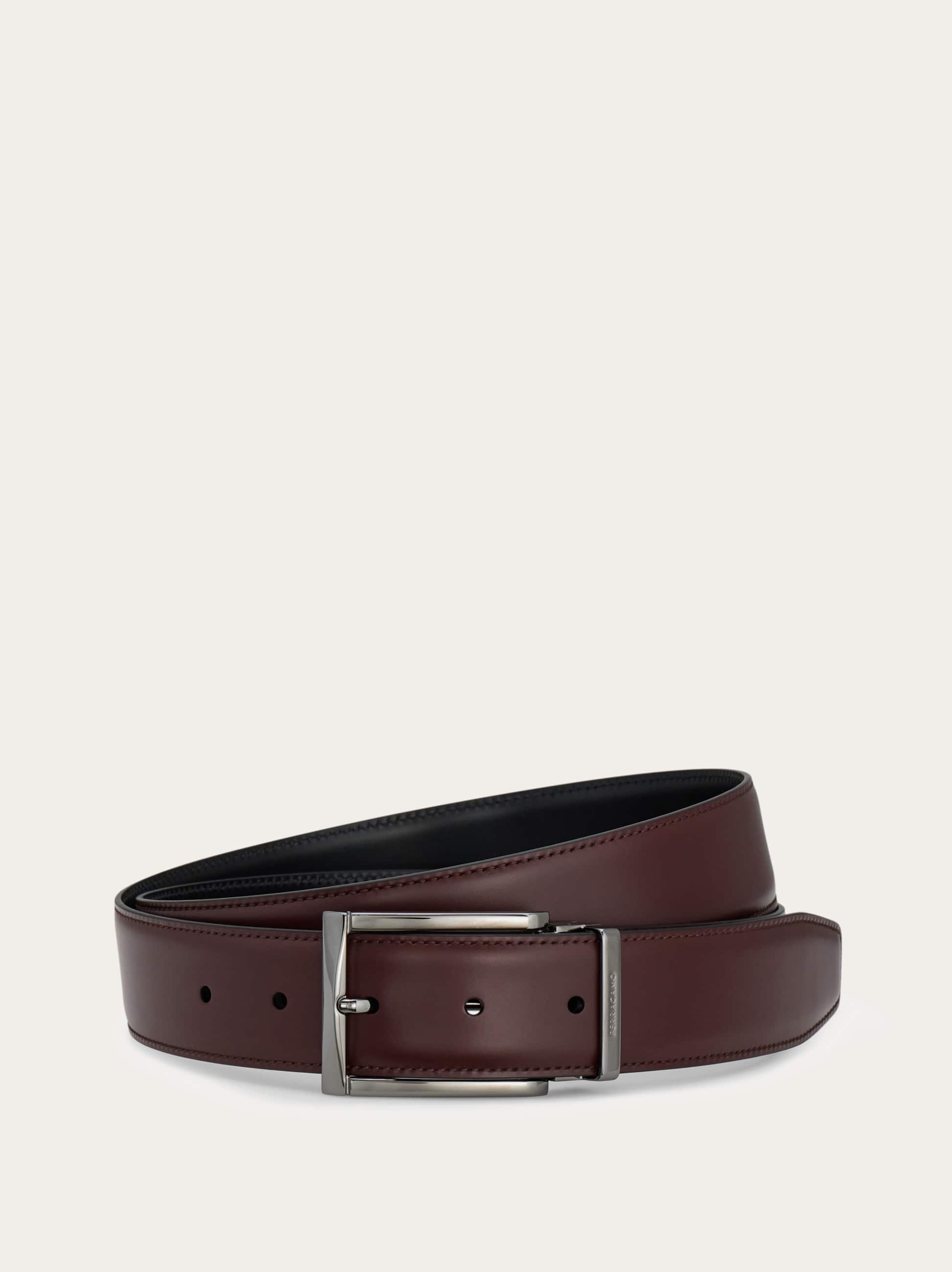 Ferragamo Men Reversible and adjustable belt Brown