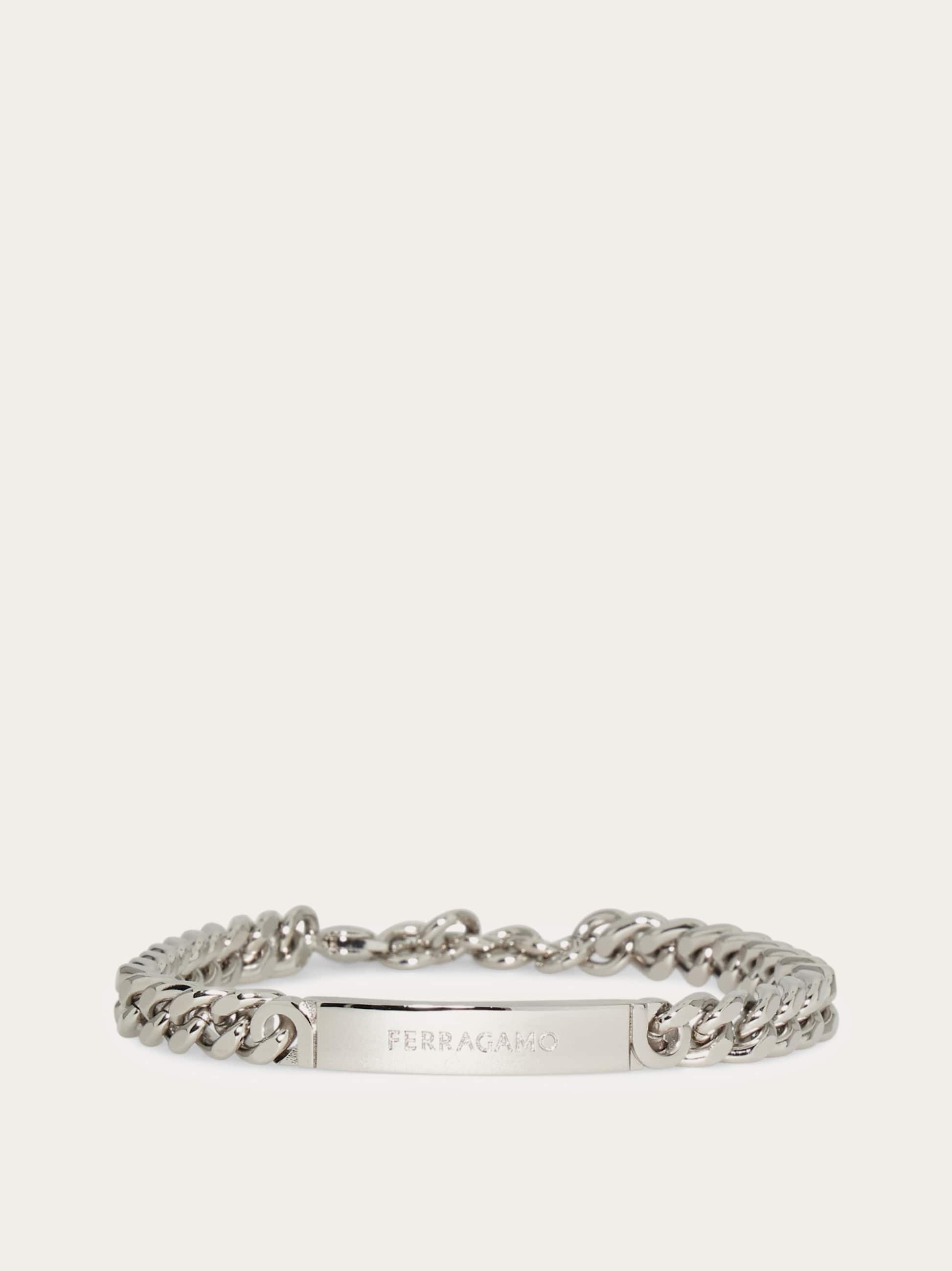 Ferragamo Men Bracelet with chain Silver
