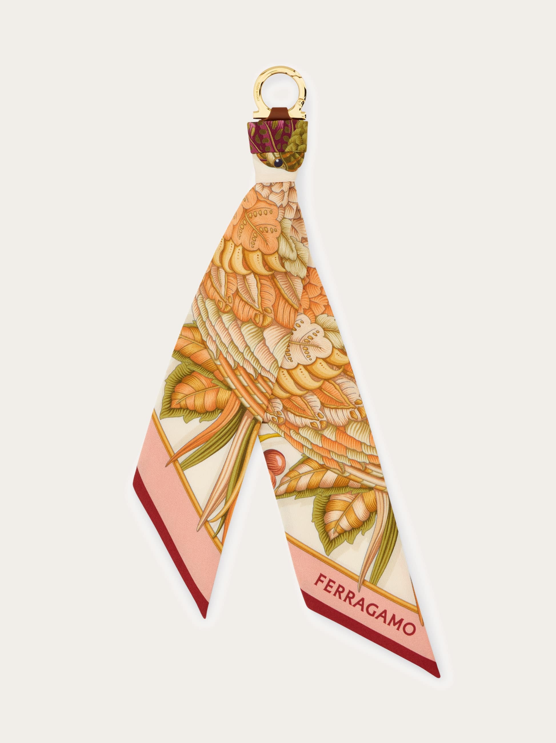 Ferragamo Donna Multicolore Porta Chiavi In Seta