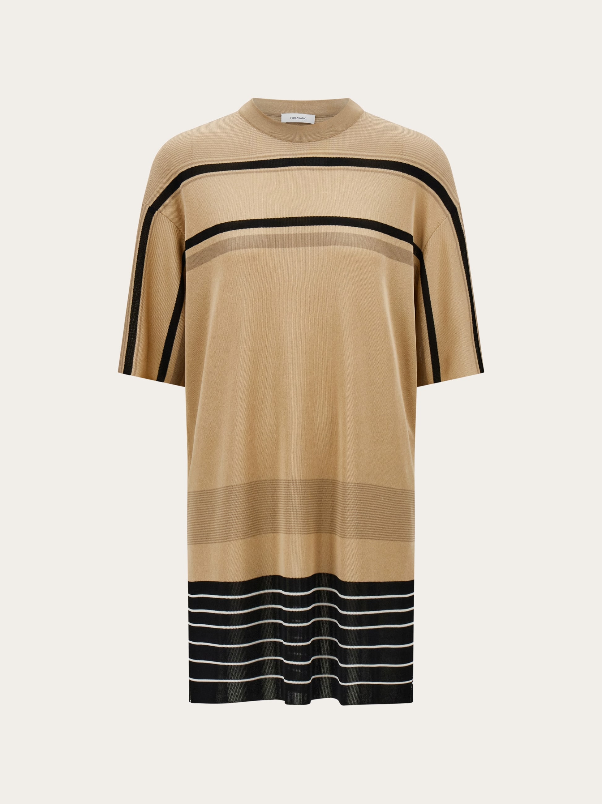 Ferragamo Women's Beige Viscose Knitted Top