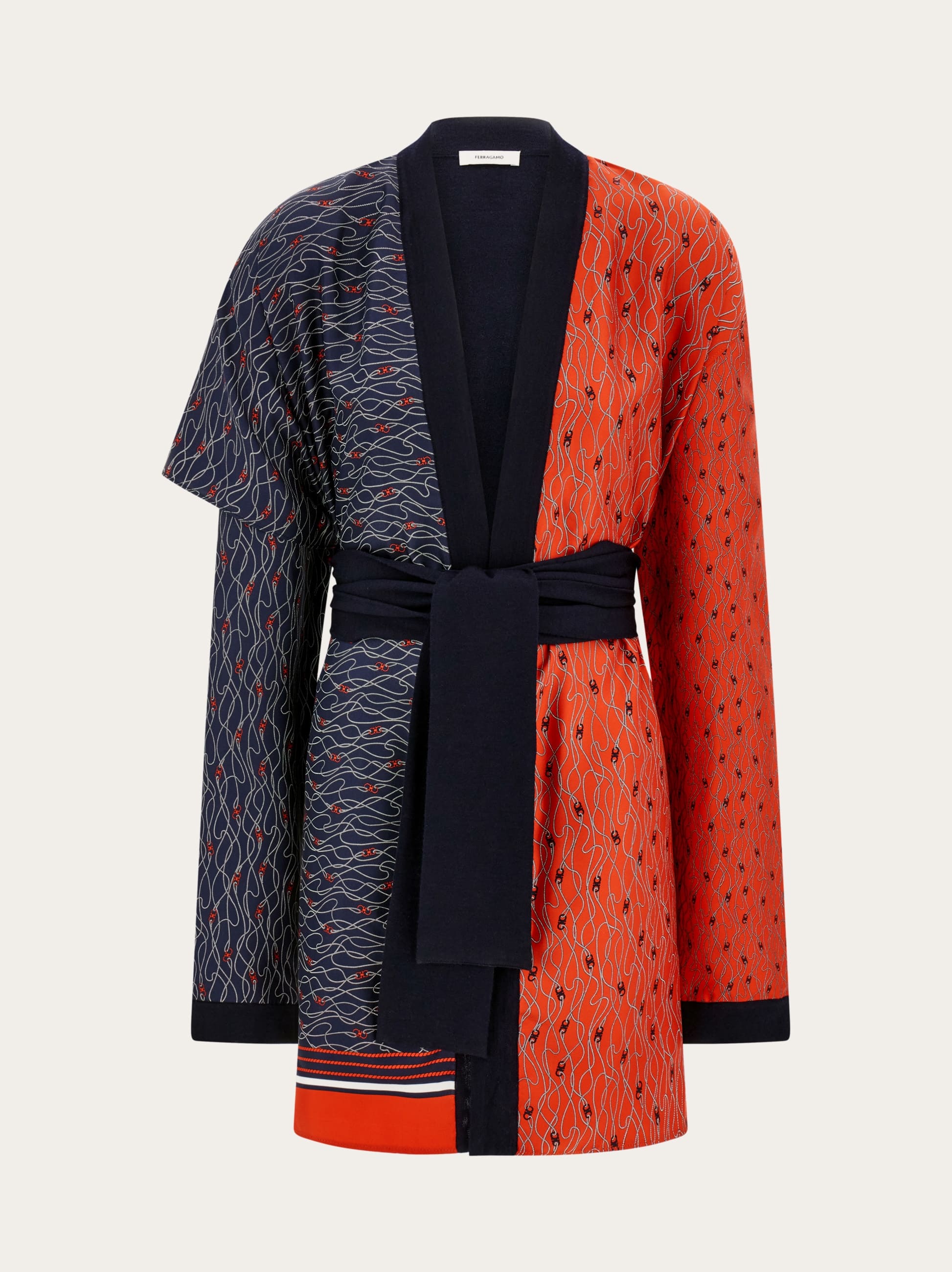 Ferragamo Donna Cardigan in lana e seta Multicolore