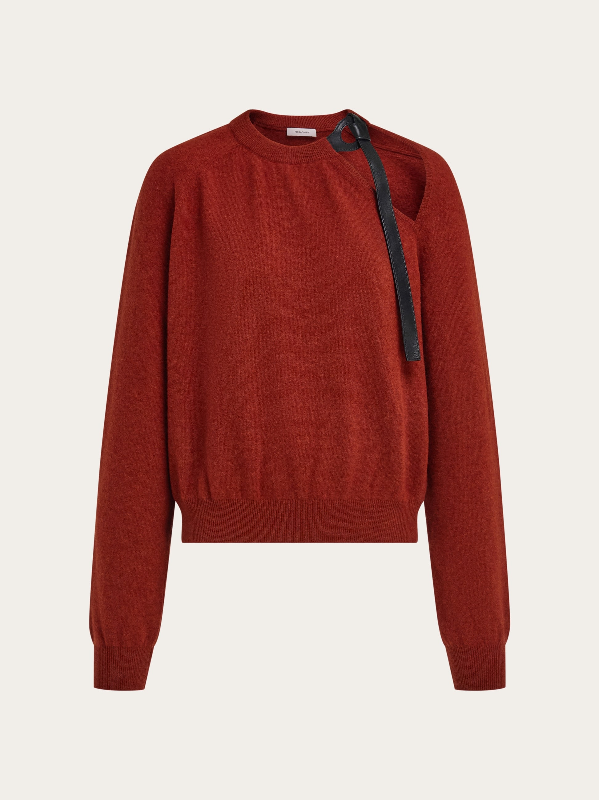 Ferragamo Donna Maglia con cut out Rosso