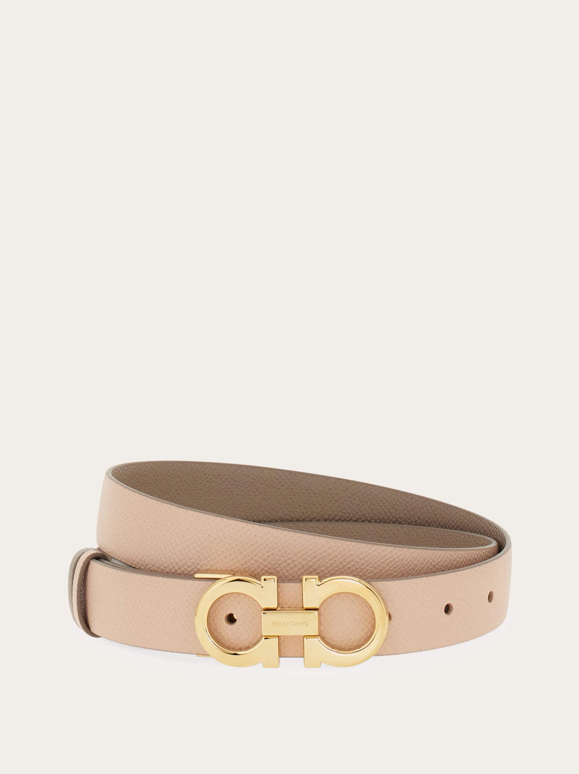 Ferragamo Donna Cintura reversibile e regolabile Gancini Rosa