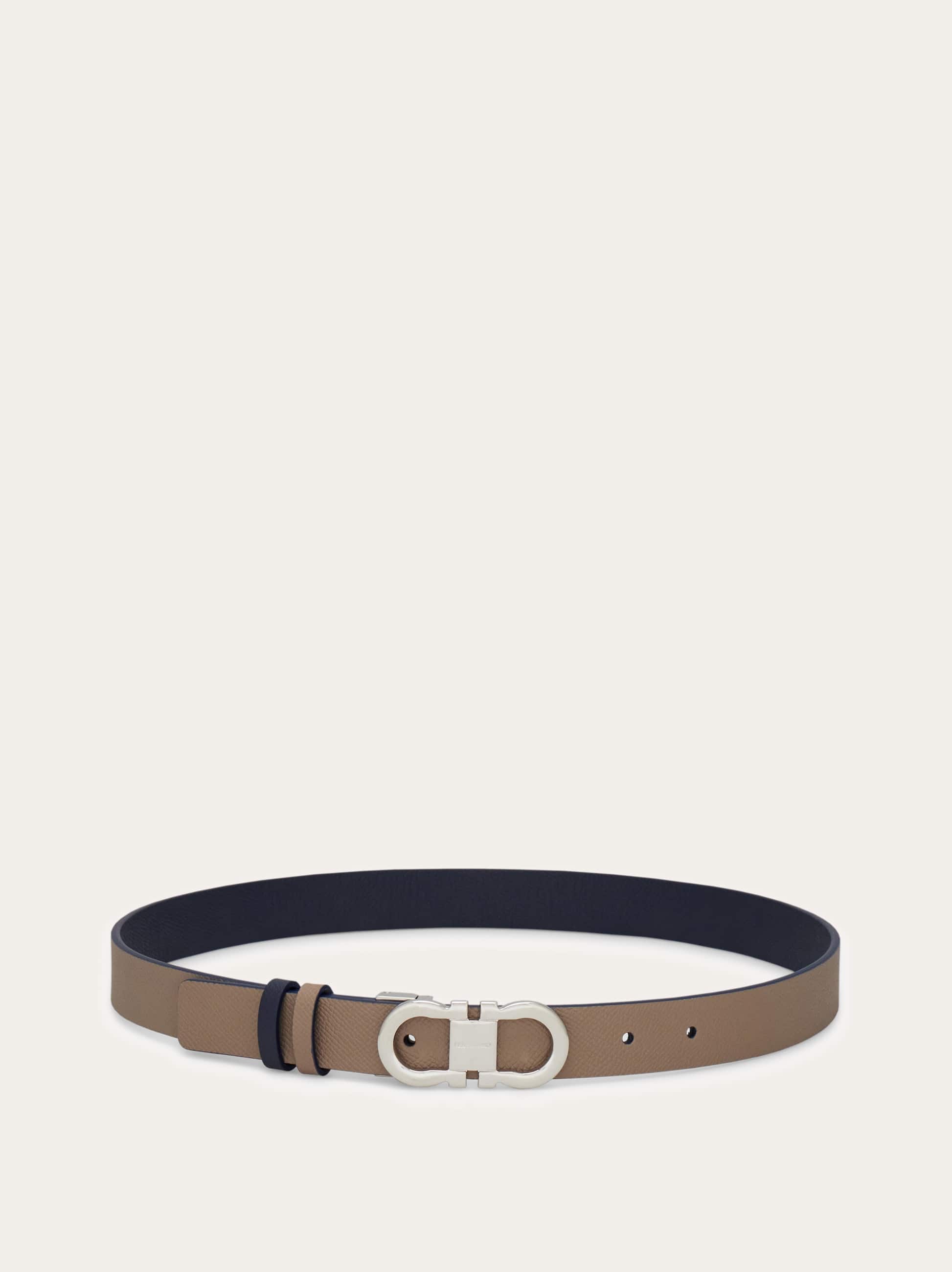  Ferragamo Damen Verstellbarer Gancini Wendegürtel Beige 