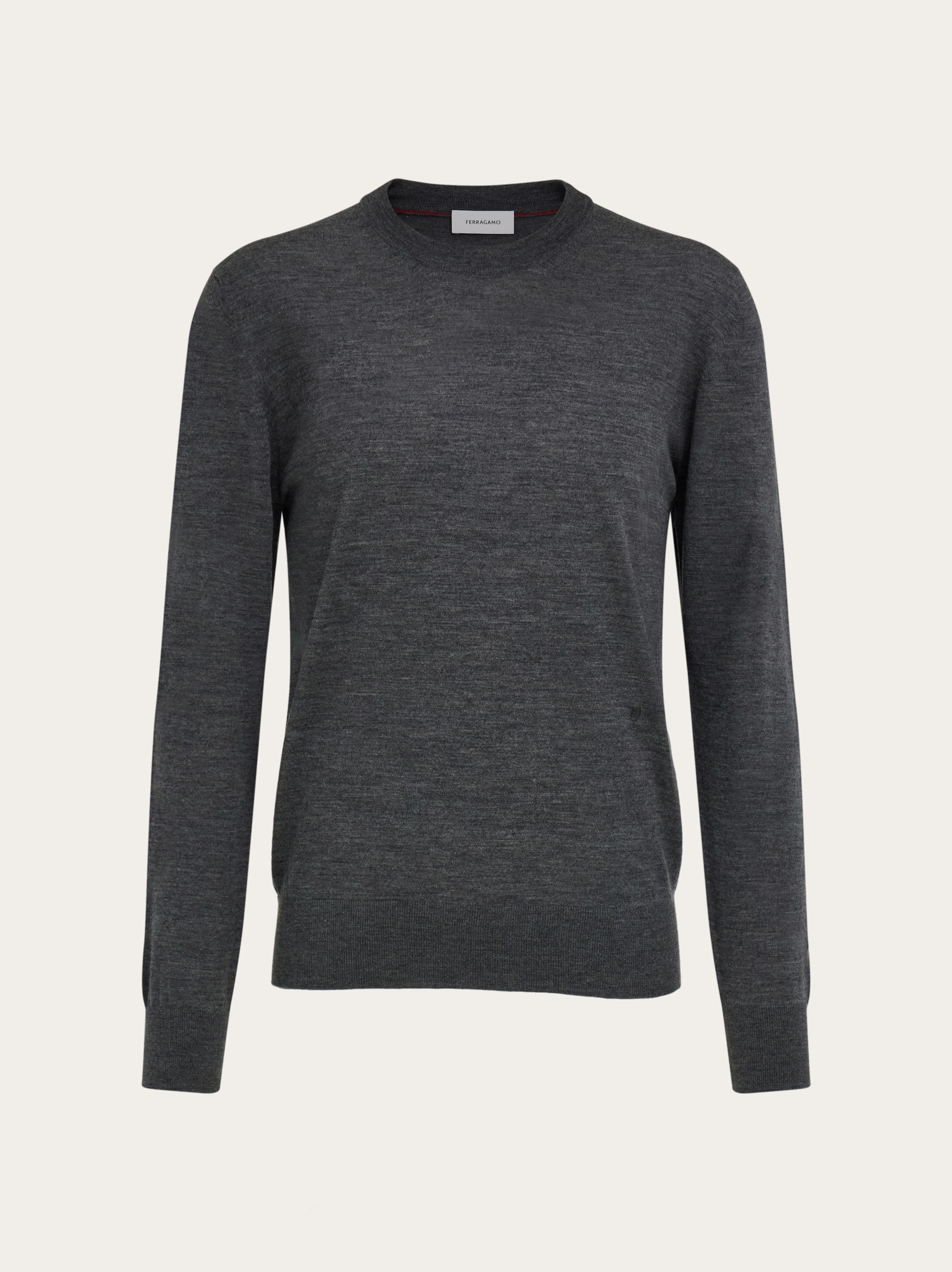 Ferragamo Uomo Maglia girocollo Grigio