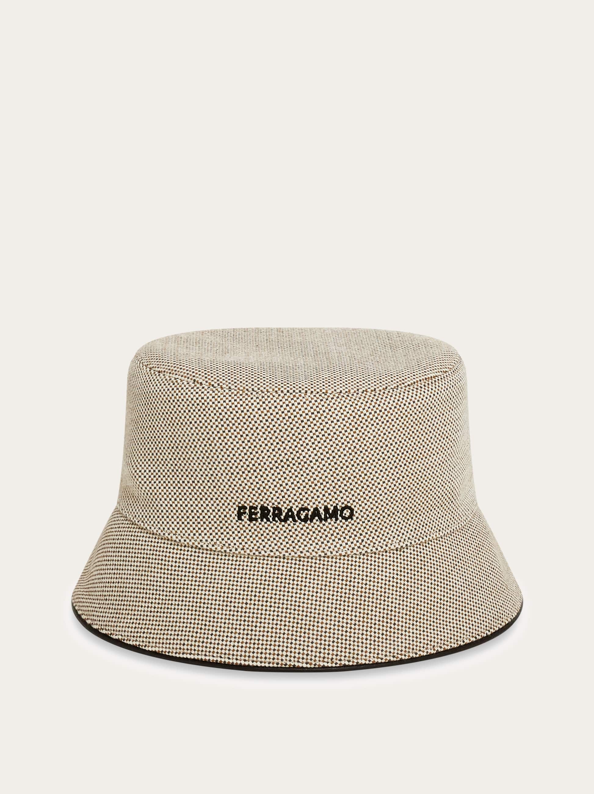 Ferragamo Cloche Hat In Neutral