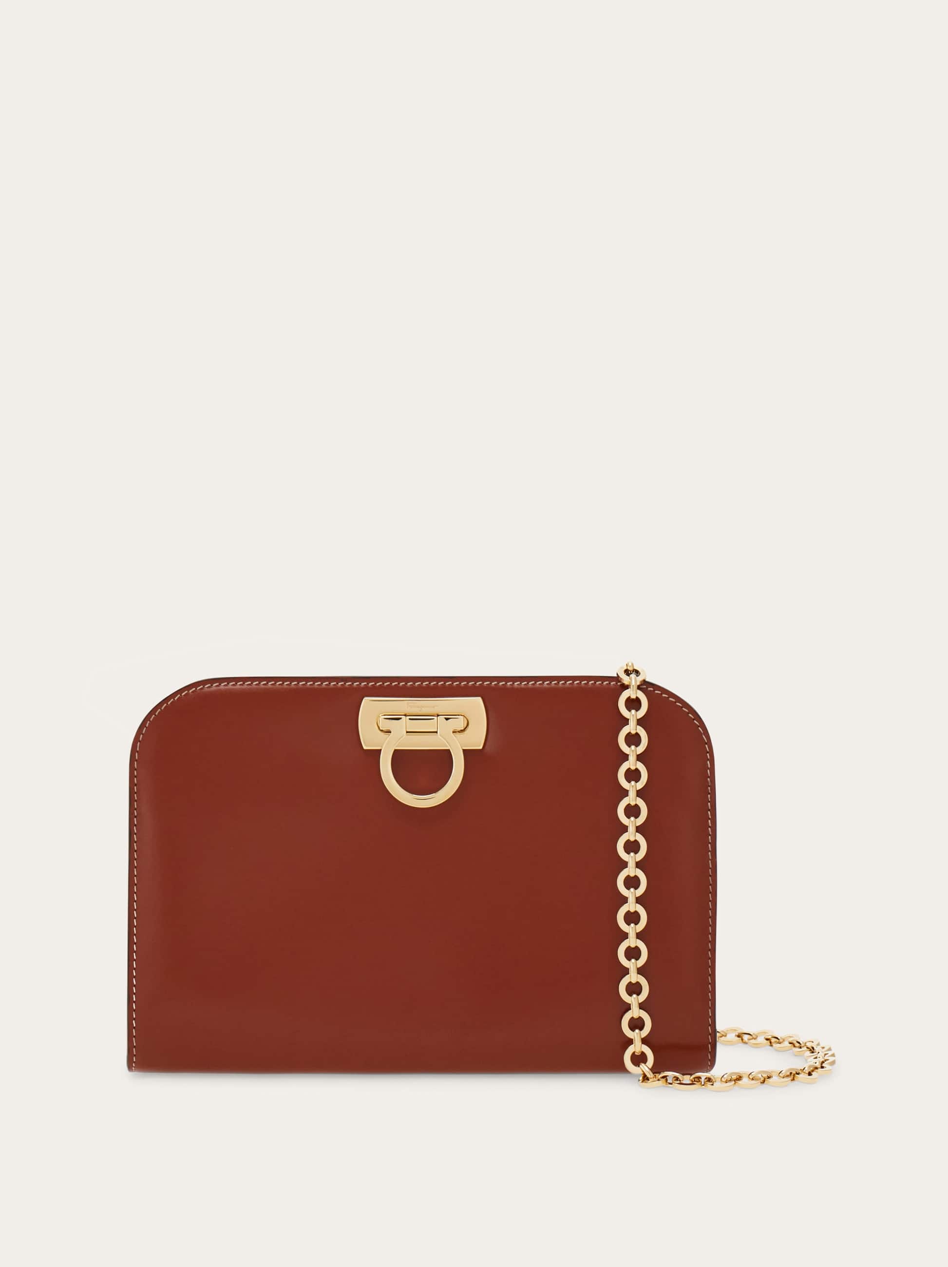 Ferragamo Donna Clutch Diana (S) Marrone