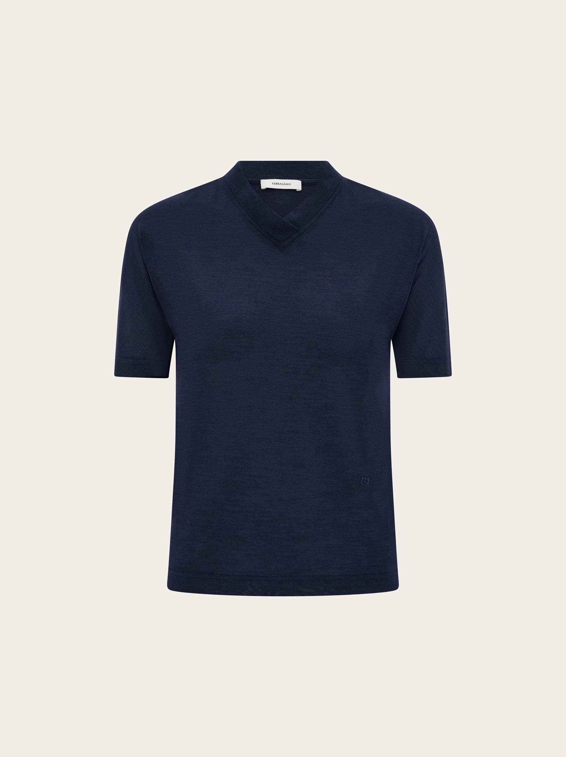 Ferragamo Women Silk T-shirt Blue