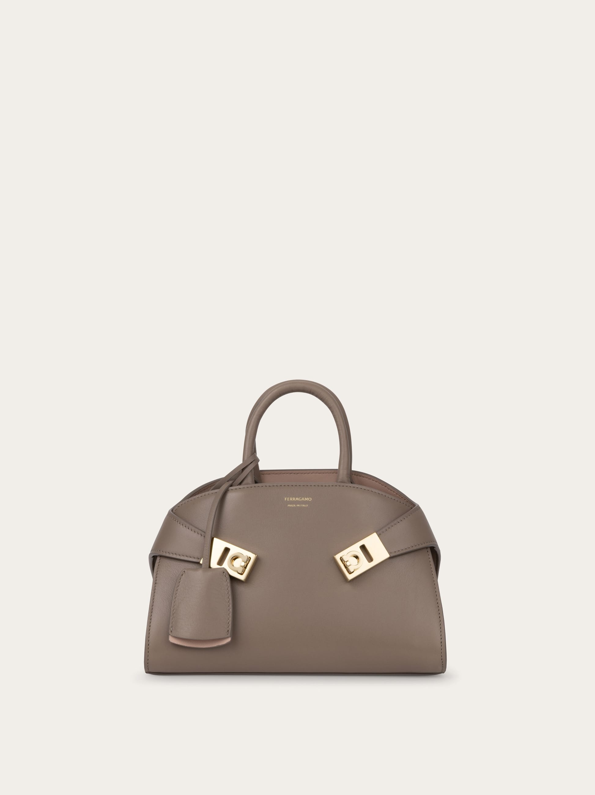 Ferragamo Hug Handbag (xs) In Brown
