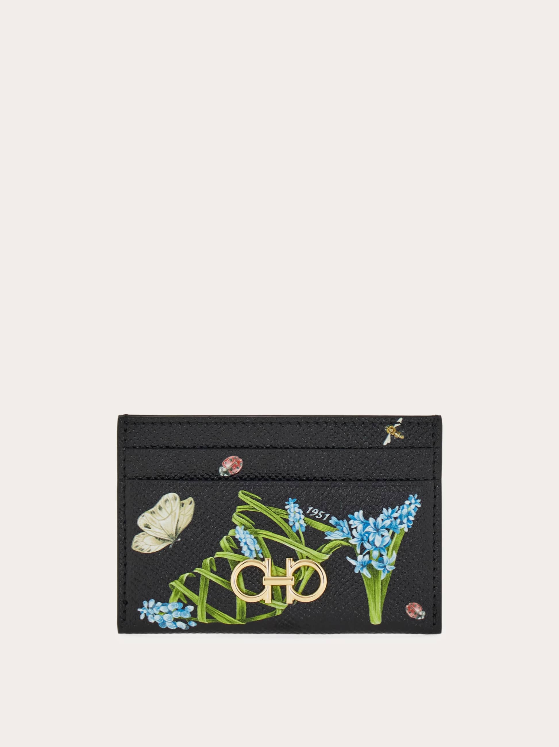 Ferragamo Donna Porta carte di credito Gancini Multicolore