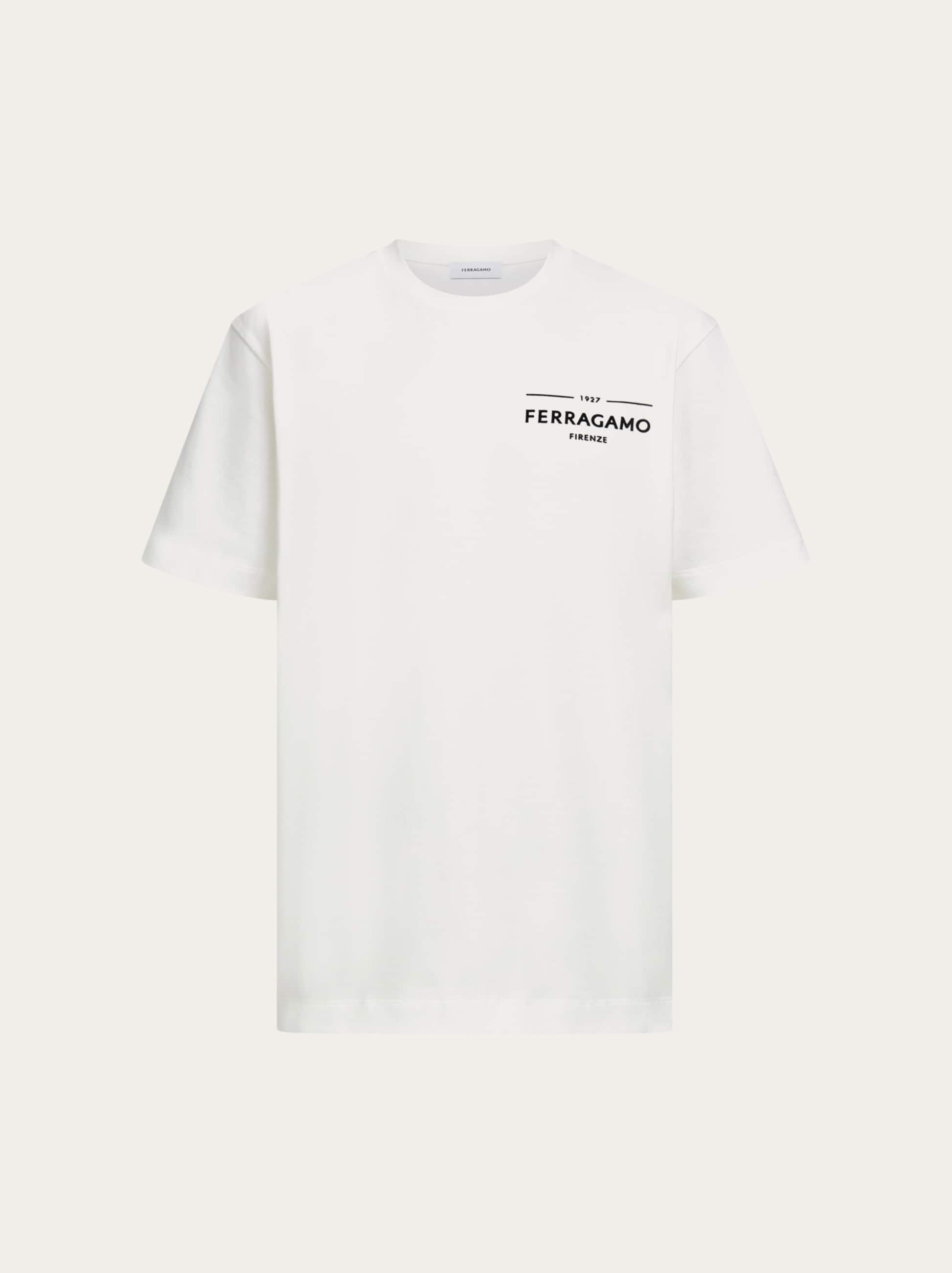 Ferragamo Uomo T-shirt con logo Bianco