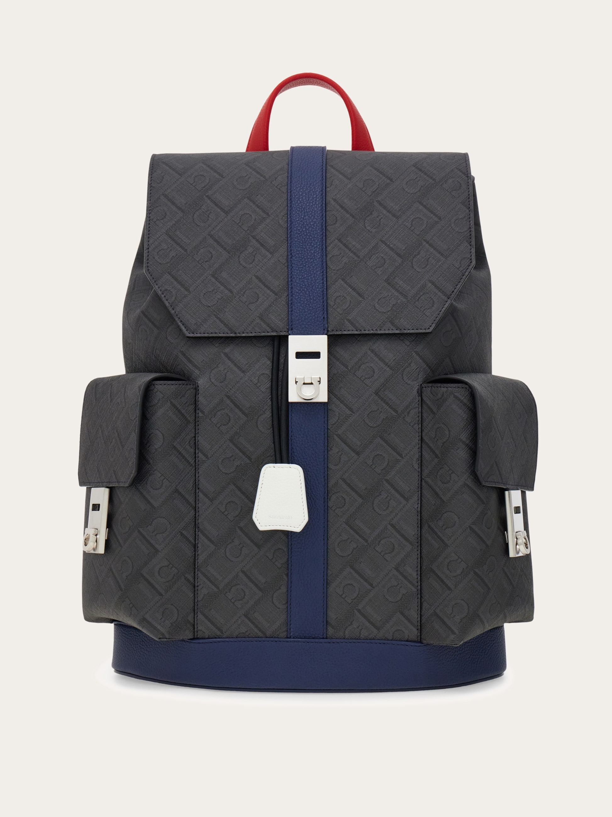 Ferragamo Uomo Zaino doppia tasca - Citymatch Capsule Blu