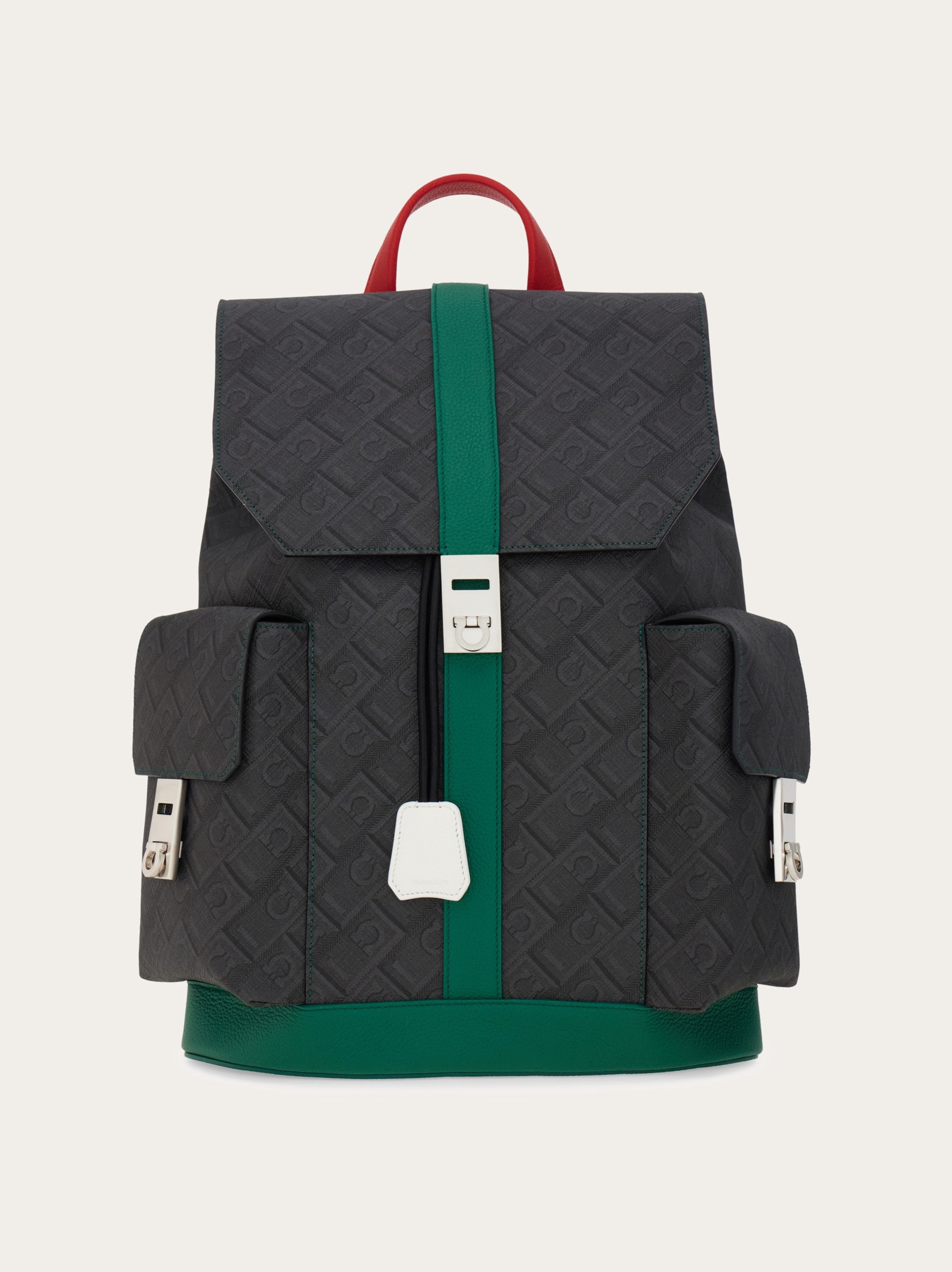 Ferragamo Uomo Zaino doppia tasca - Citymatch Capsule Verde