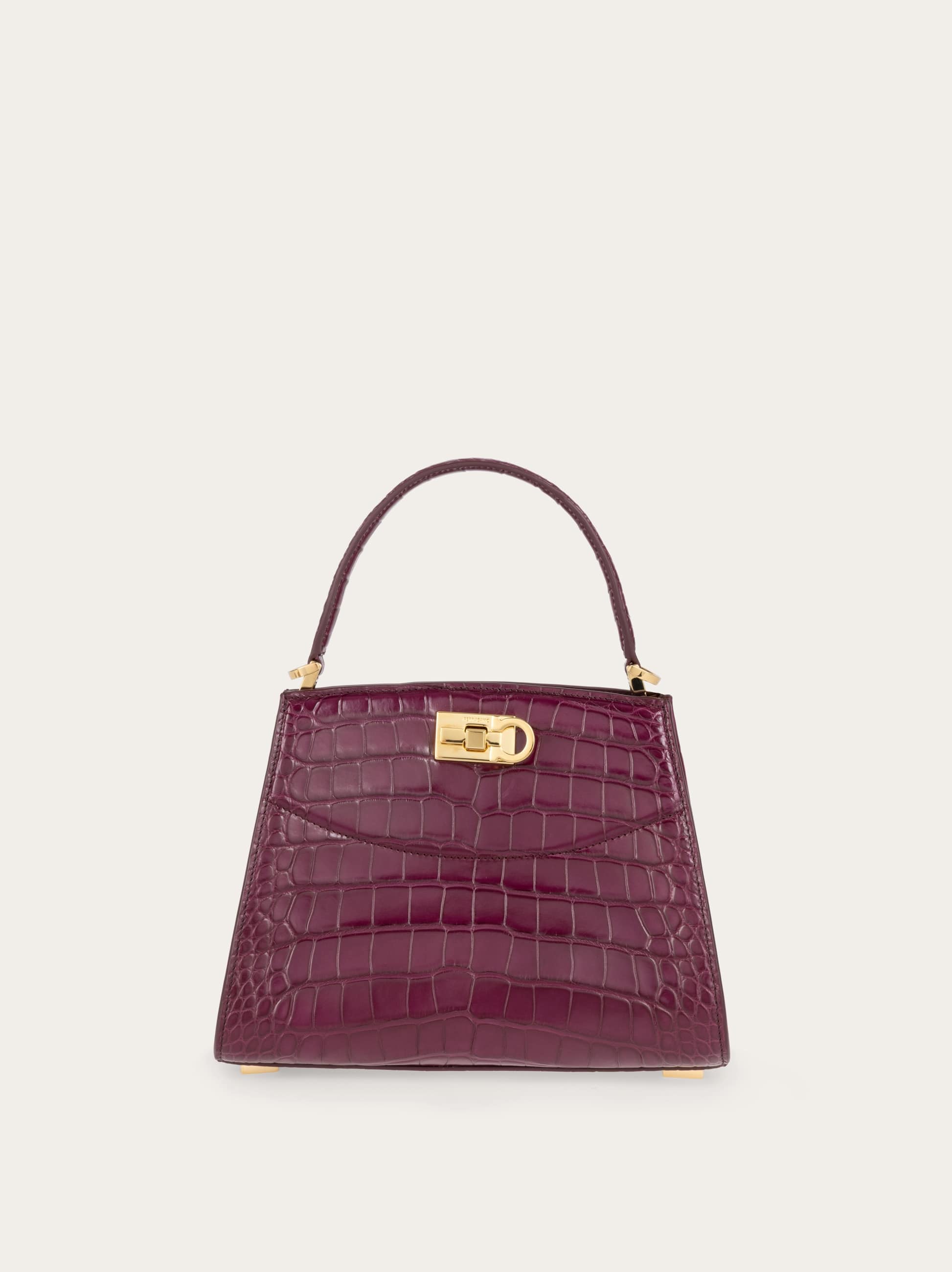 Ferragamo Women New Ferragamo Studio box bag (S) Violet