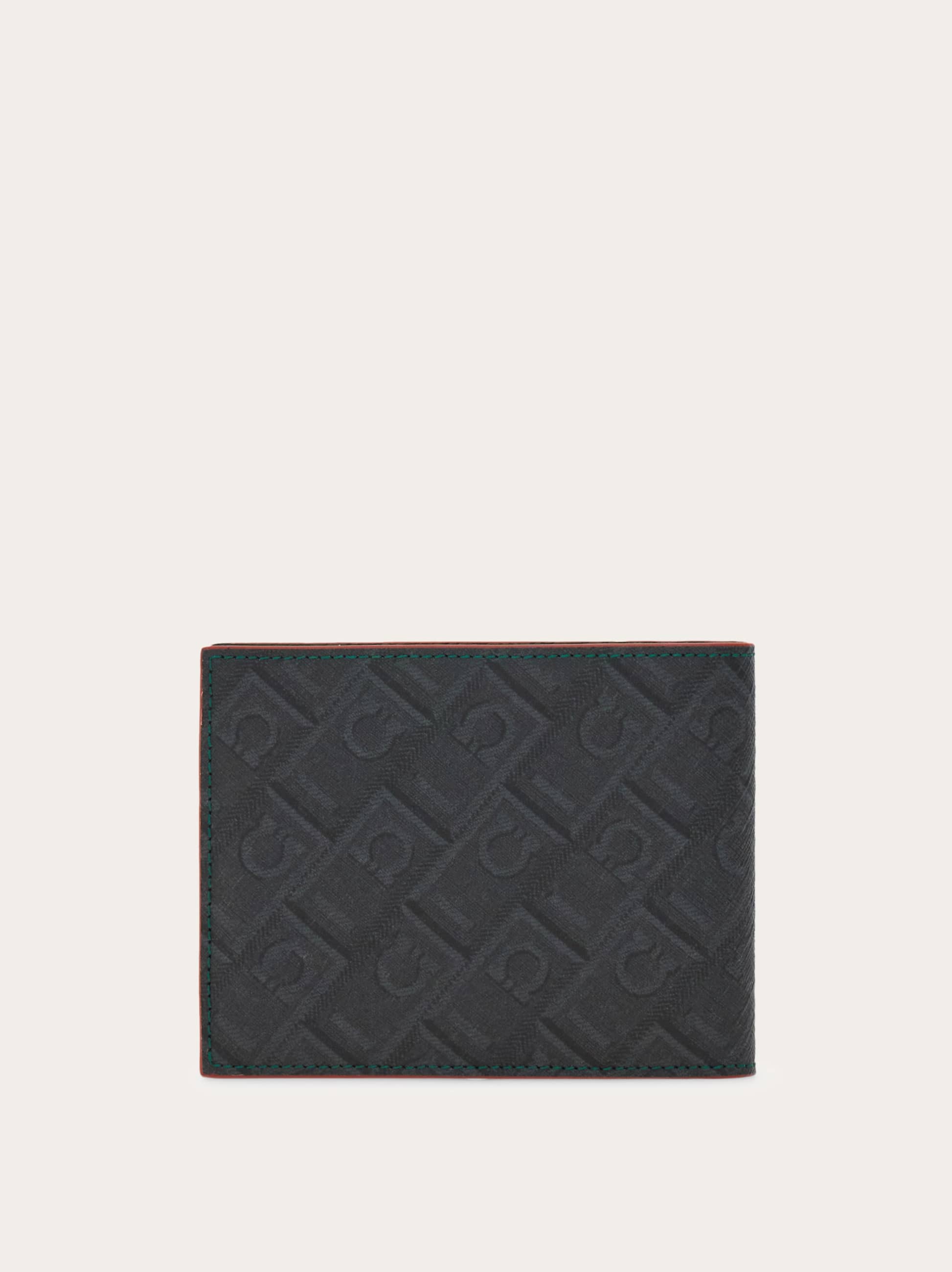  Ferragamo Men Ferragamo Monogram Wallet   Citymatch Capsule Green 