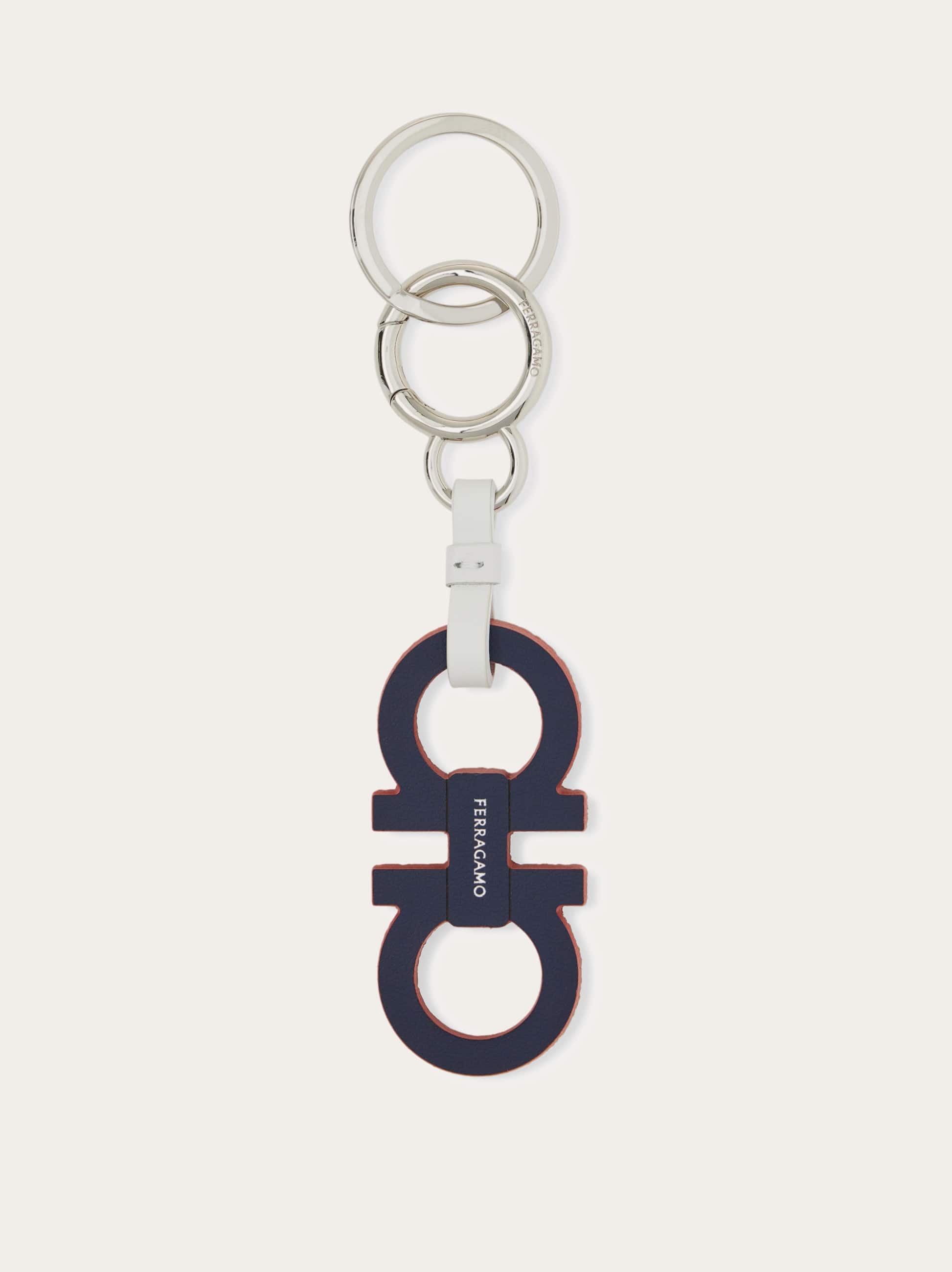 Ferragamo Uomo Portachiavi Gancini - Citymatch Capsule Blu