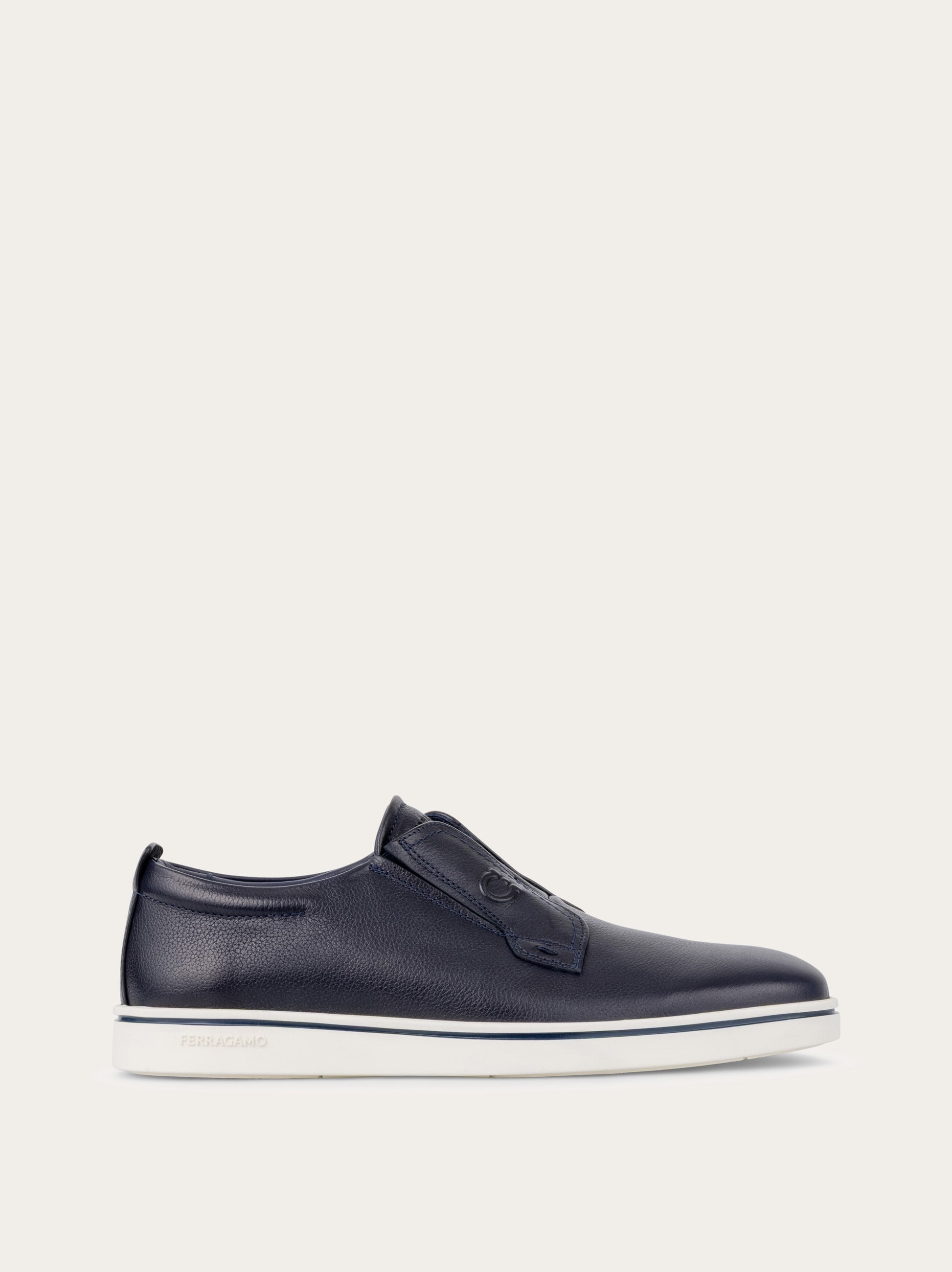 Ferragamo Derby Slip-on Bleu Taille 39.5 In Blue