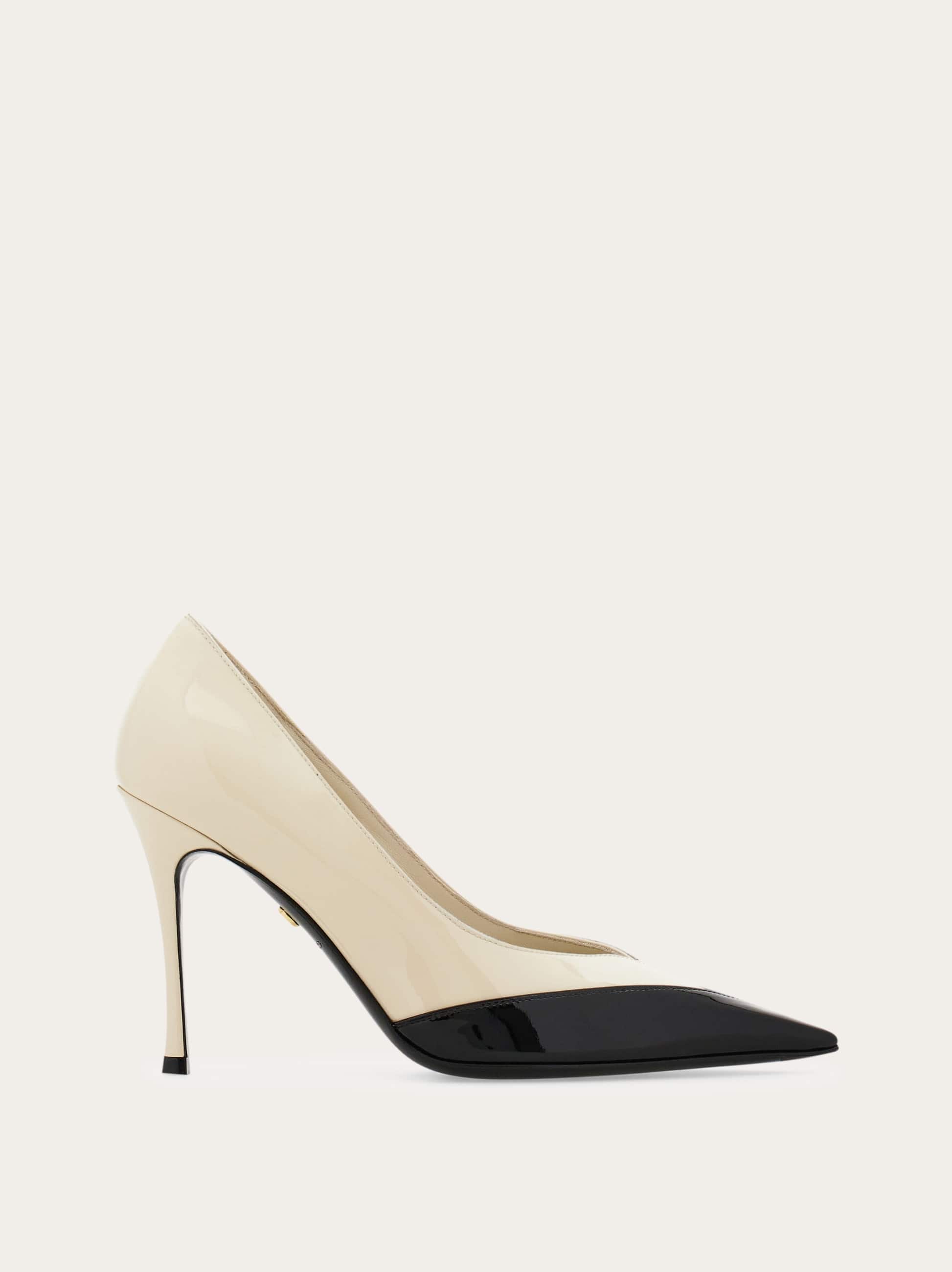 Ferragamo Donna Pump bicolor Bianco Taglia 35.5