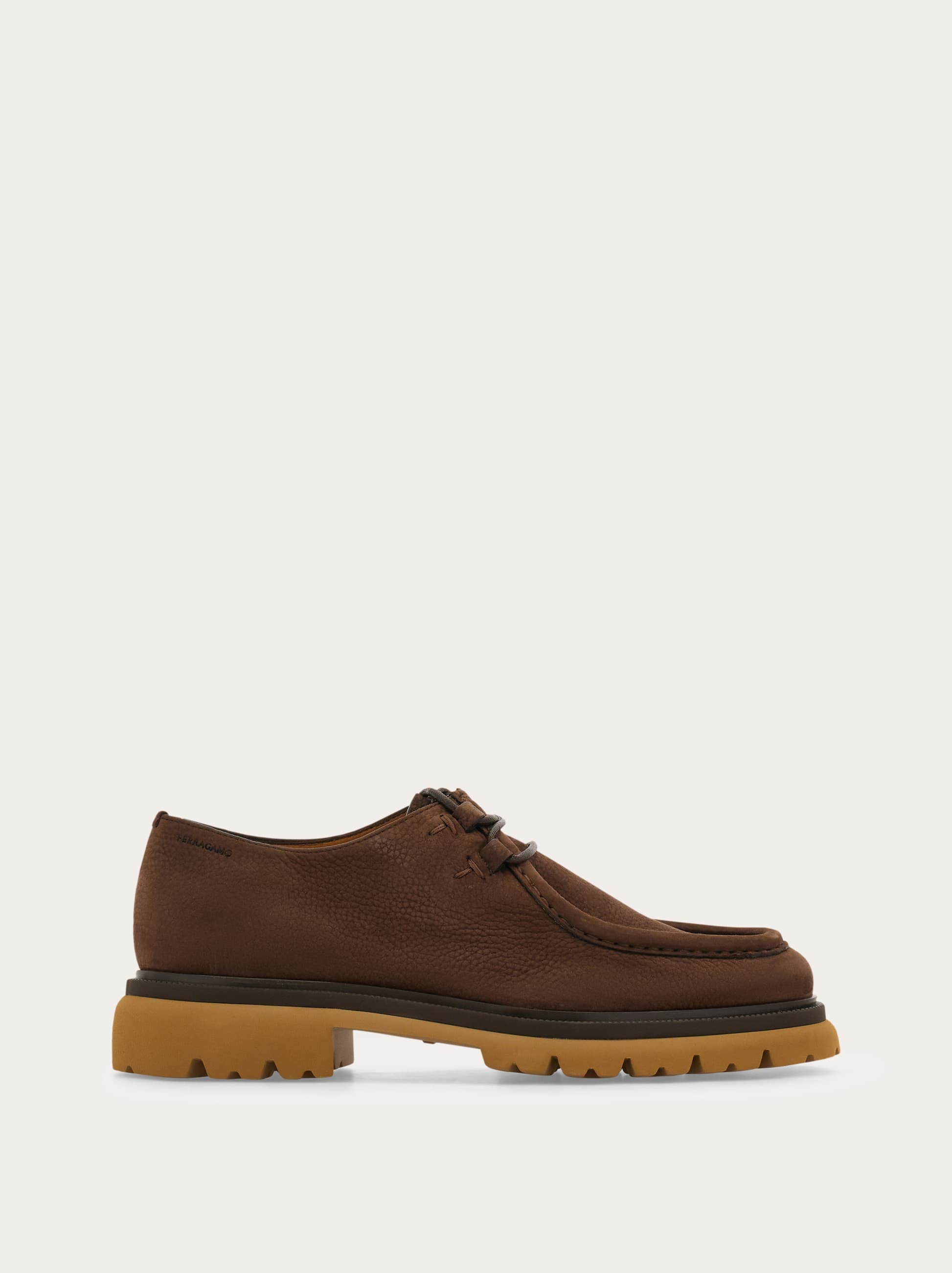 Ferragamo Uomo Derby Marrone Taglia 40