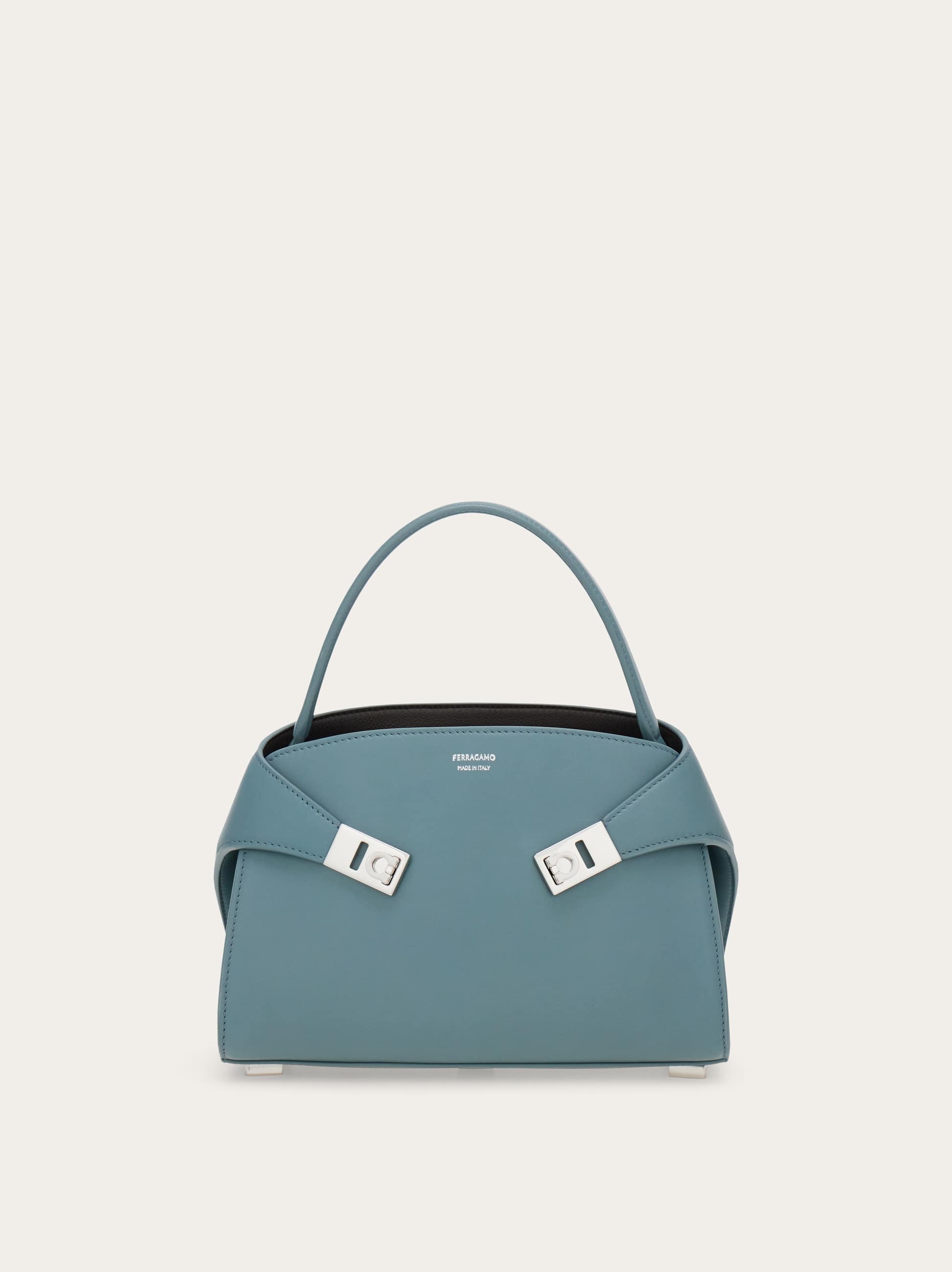 Ferragamo Women Hug soft bicolor handbag (XS) Green
