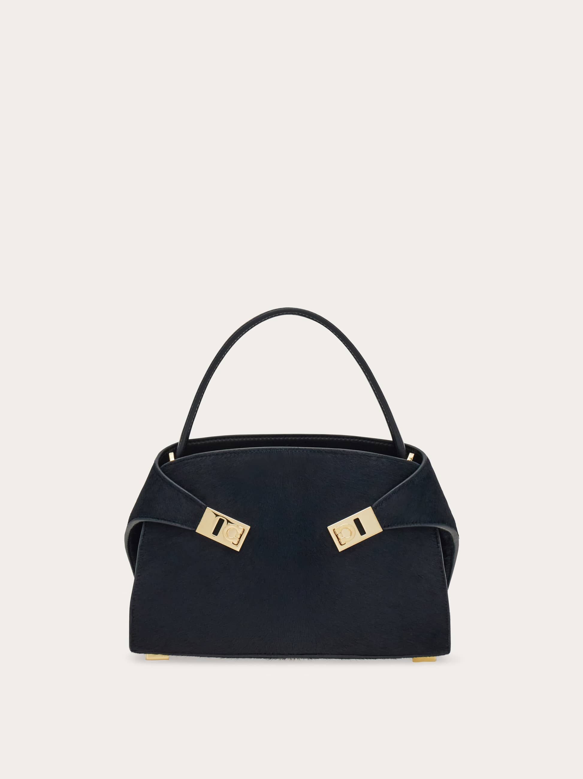 Ferragamo Women Hug soft bicolor handbag (XS) Blue