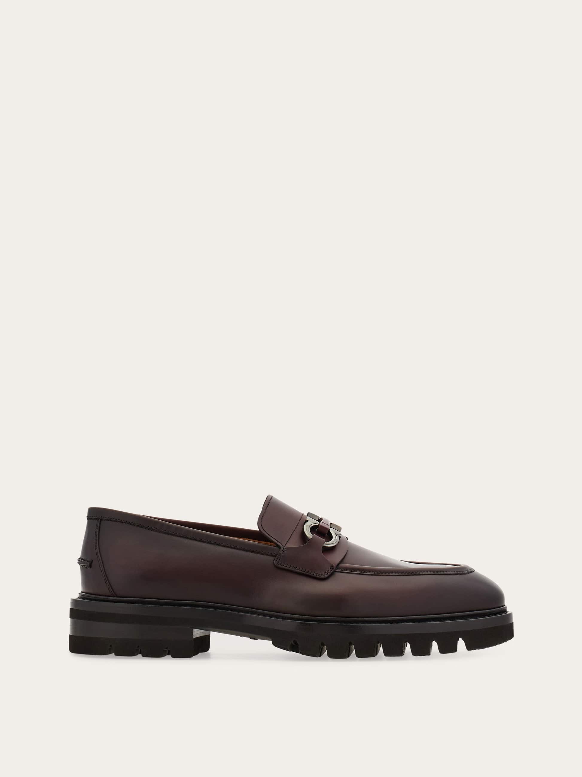 Ferragamo Men Gancini ornament loafer Red Size 7.5