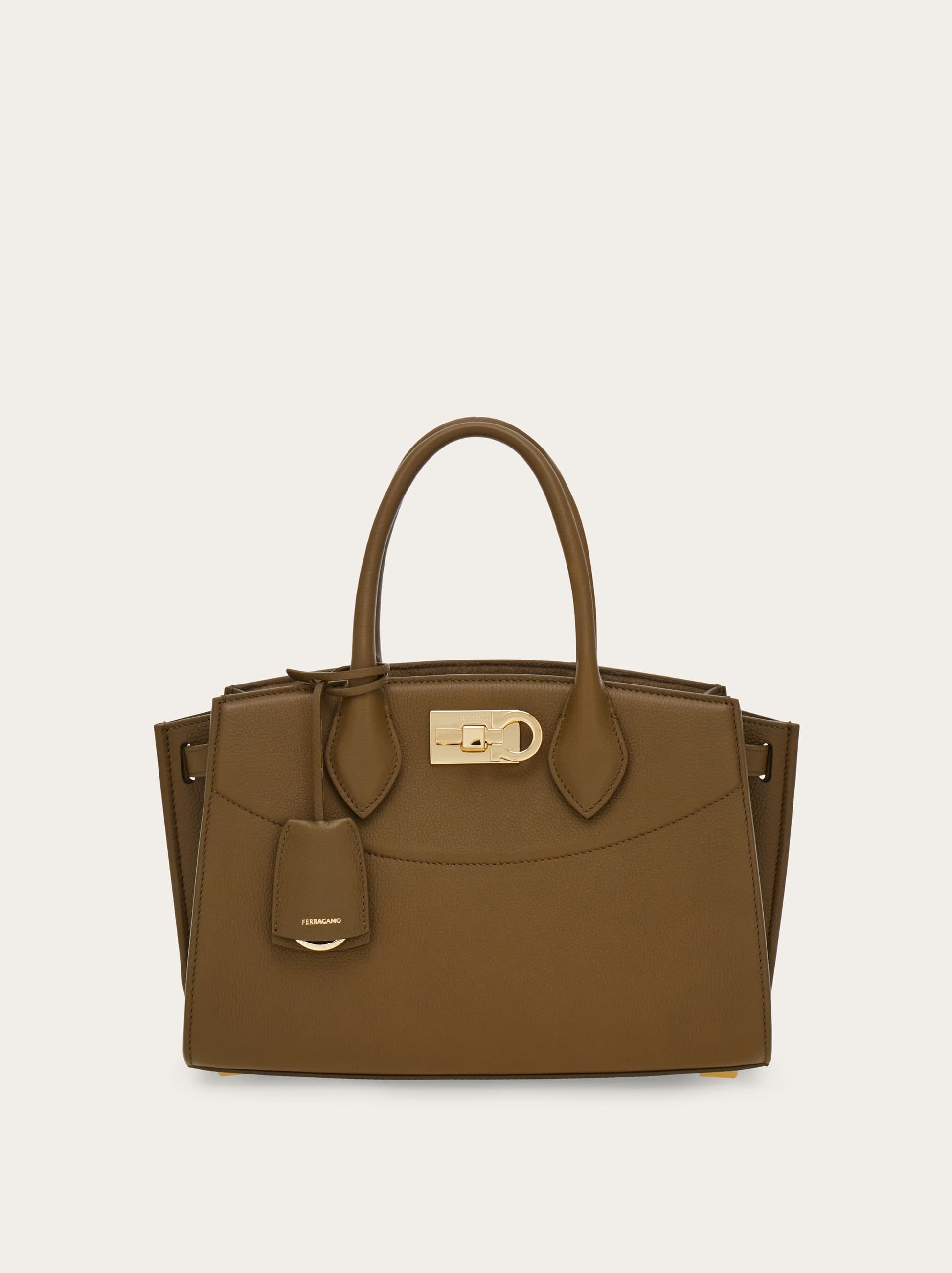Ferragamo Women New Ferragamo Studio soft bag (M) Brown