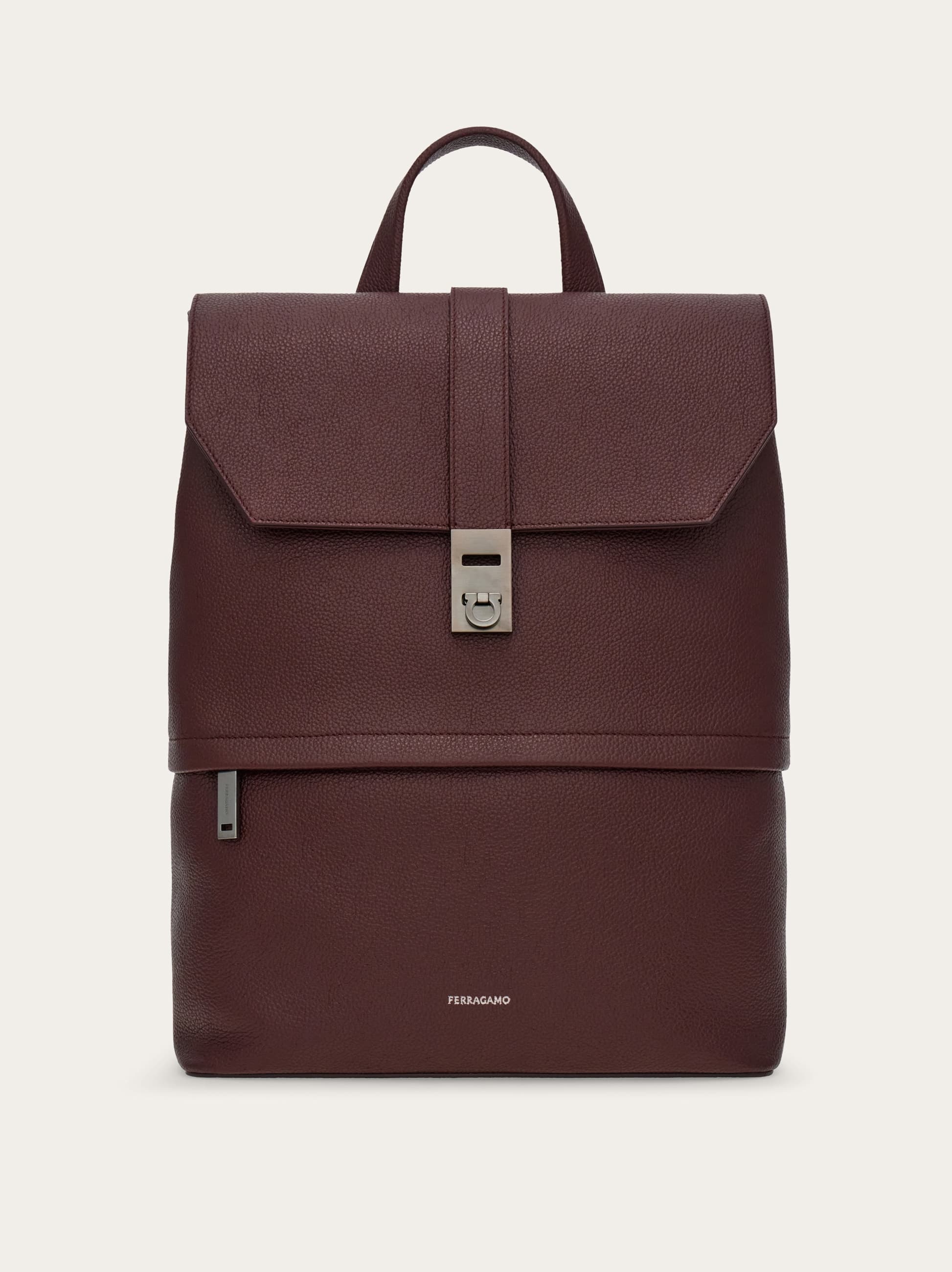 Ferragamo Men Hug buckle backpack Red